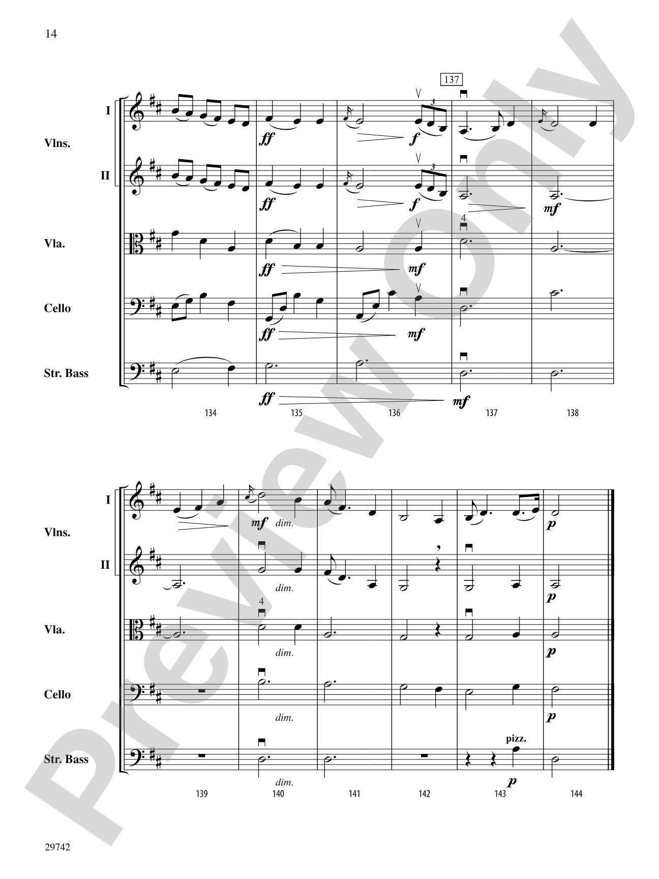 Neil Gow's Lament: String Orchestra Conductor Score & Parts
