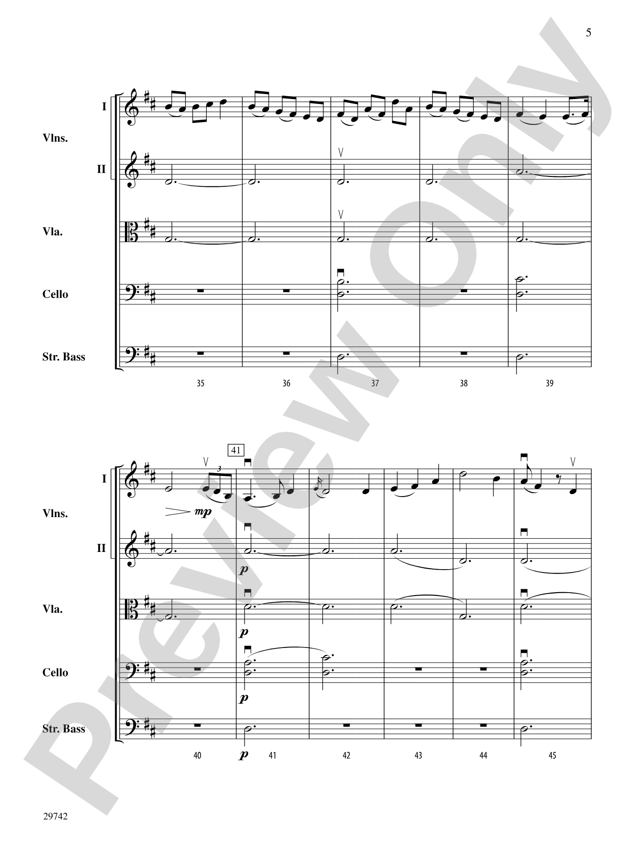 Neil Gow's Lament: String Orchestra Conductor Score & Parts