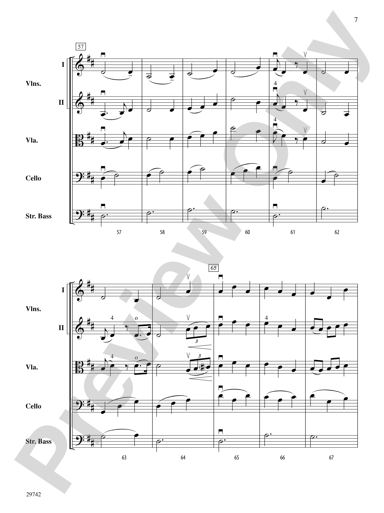 Neil Gow's Lament: String Orchestra Conductor Score & Parts