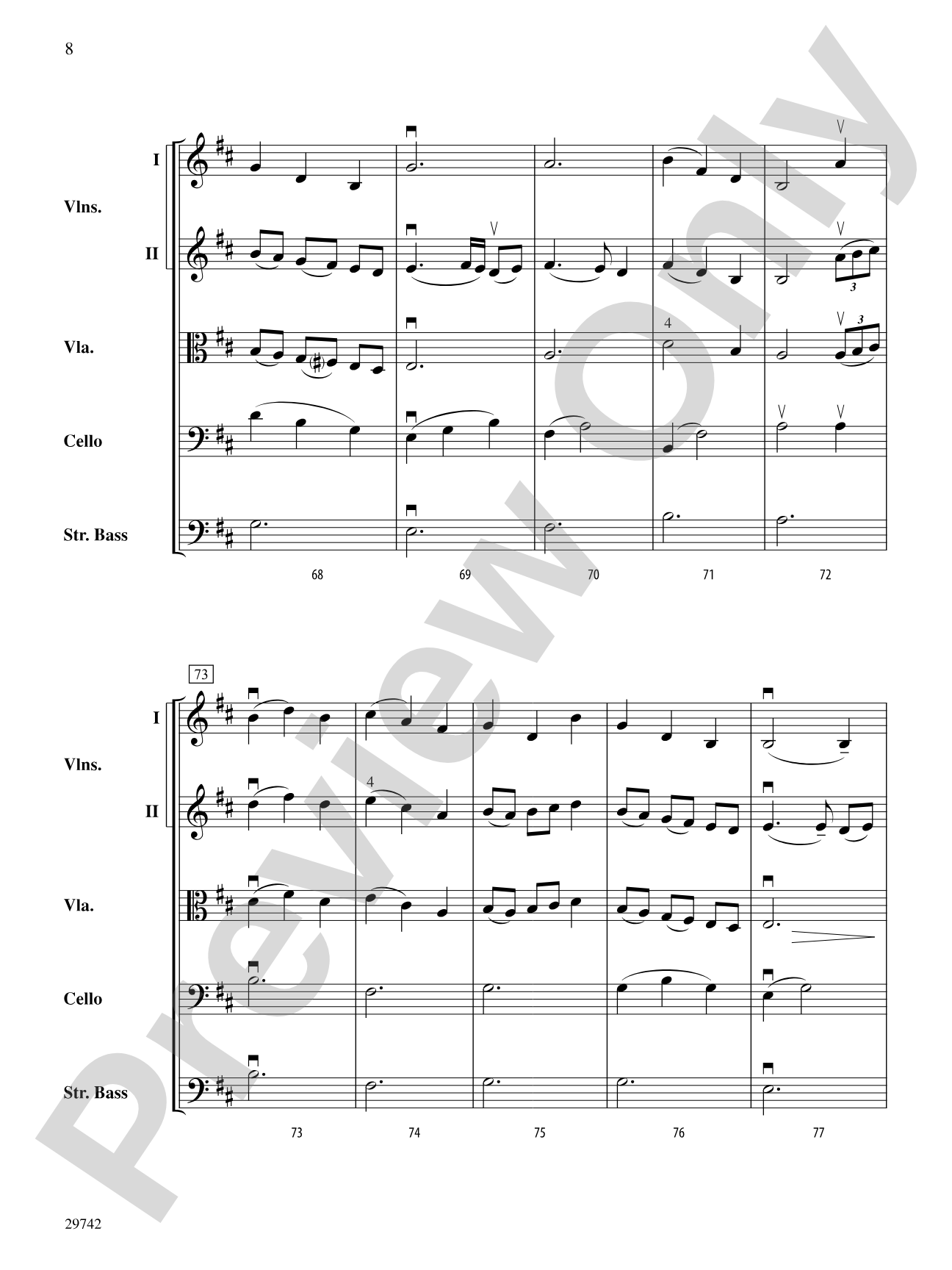 Neil Gow's Lament: String Orchestra Conductor Score & Parts