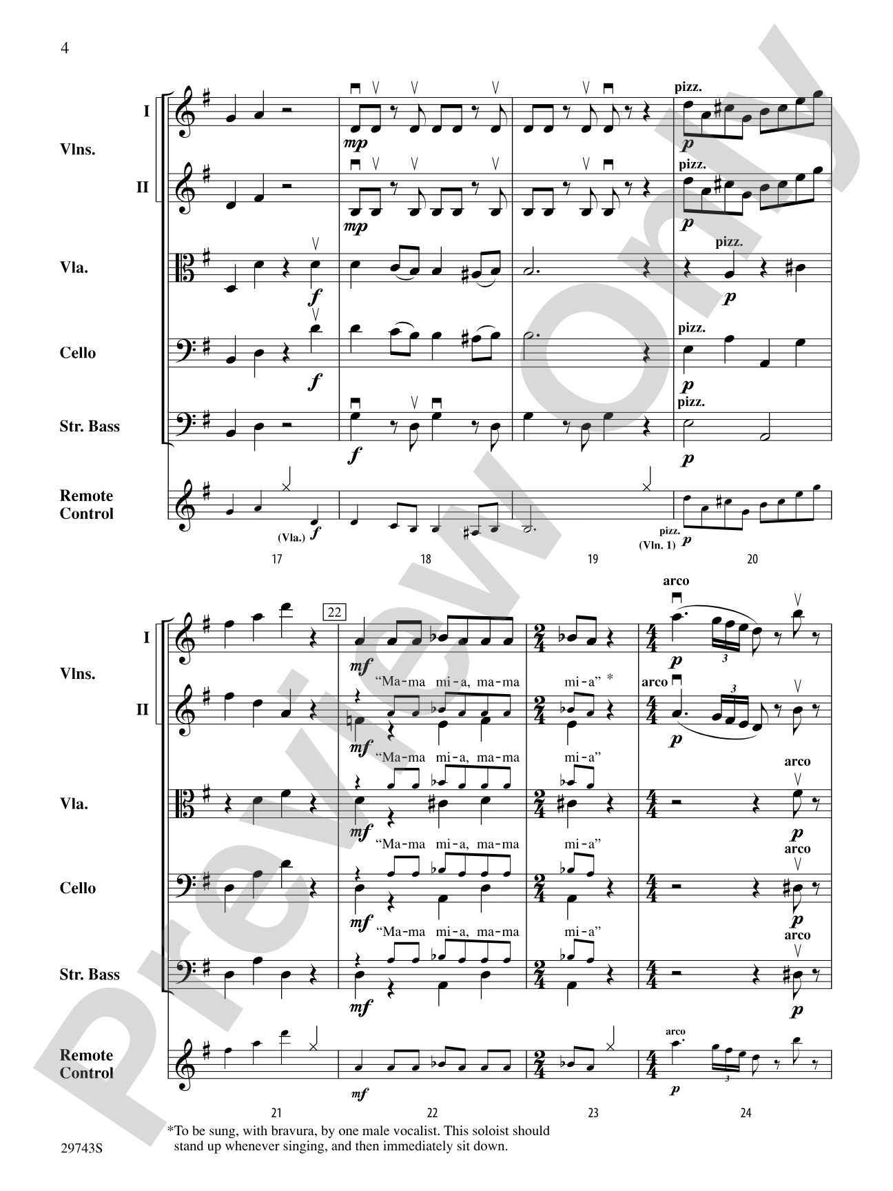 Remote Control: String Orchestra Conductor Score & Parts