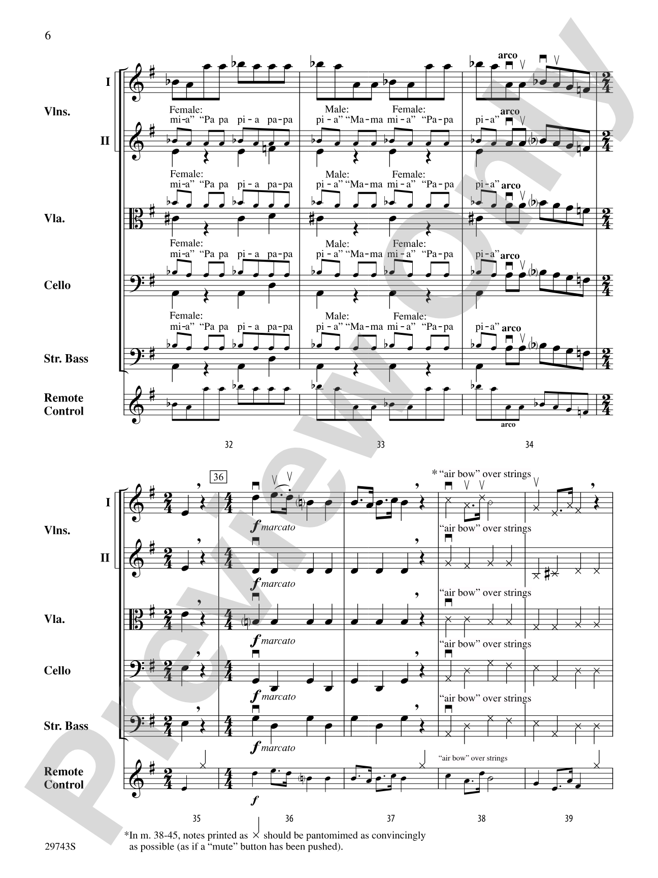 Remote Control: String Orchestra Conductor Score & Parts