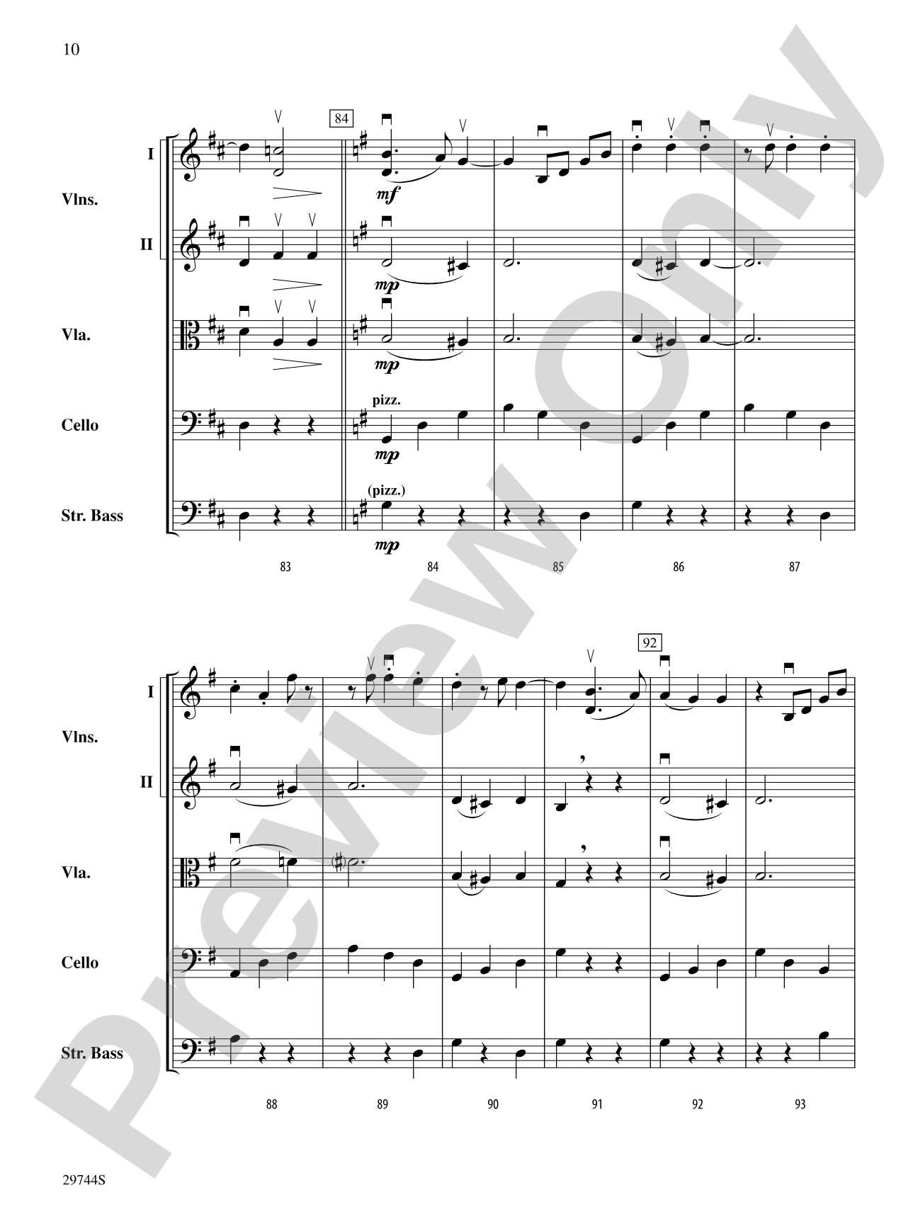 A Southwest Serenade: String Orchestra Conductor Score & Parts