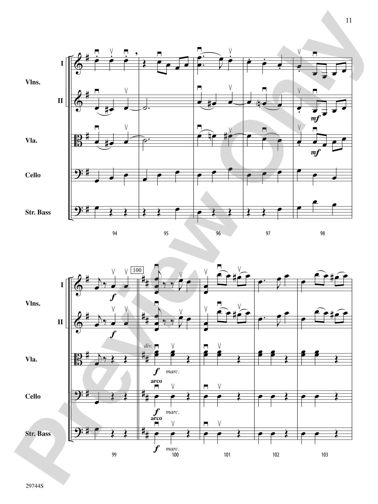 A Southwest Serenade: String Orchestra Conductor Score & Parts