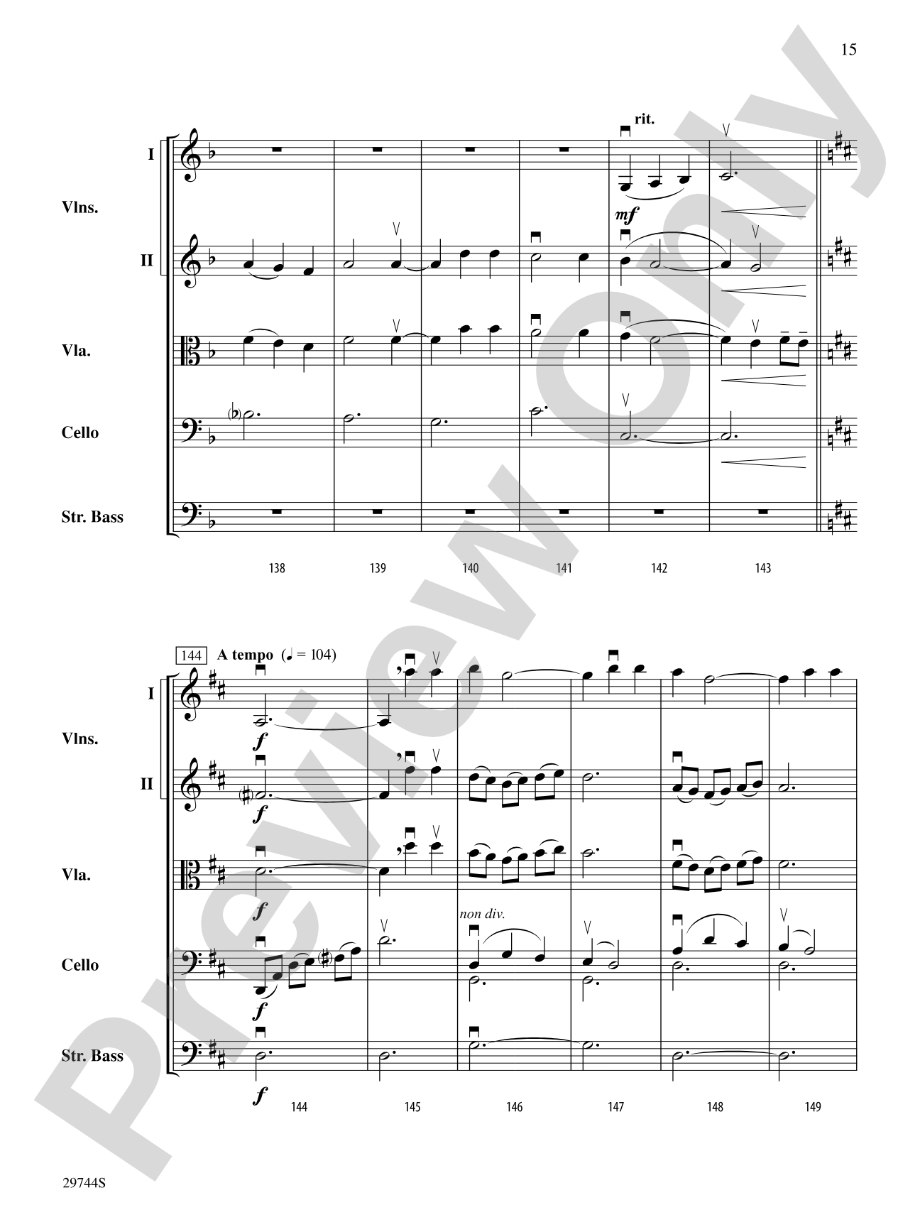 A Southwest Serenade: String Orchestra Conductor Score & Parts