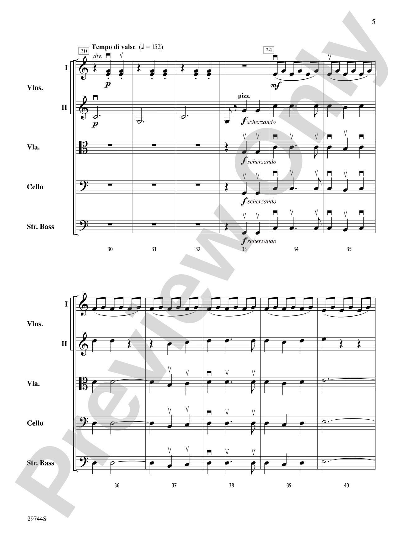 A Southwest Serenade: String Orchestra Conductor Score & Parts