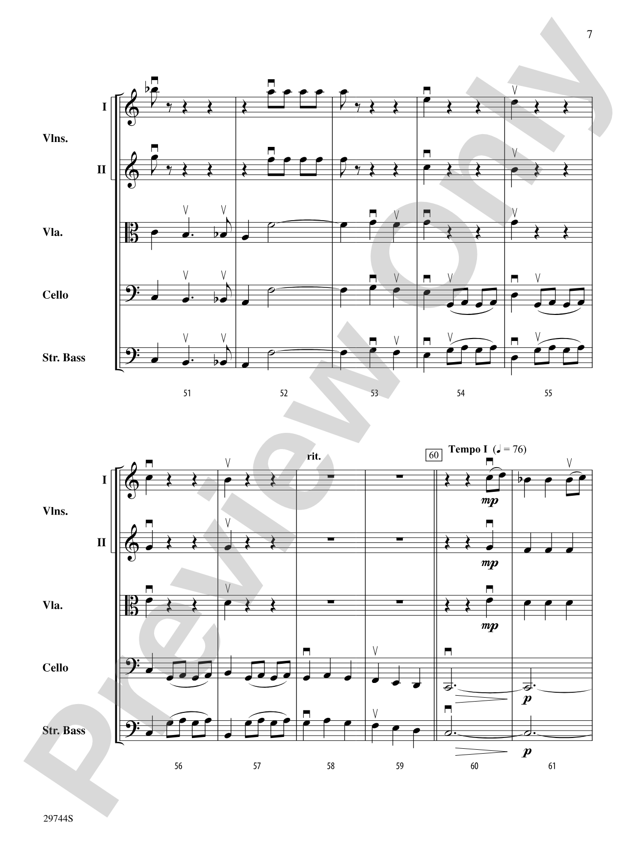 A Southwest Serenade: String Orchestra Conductor Score & Parts