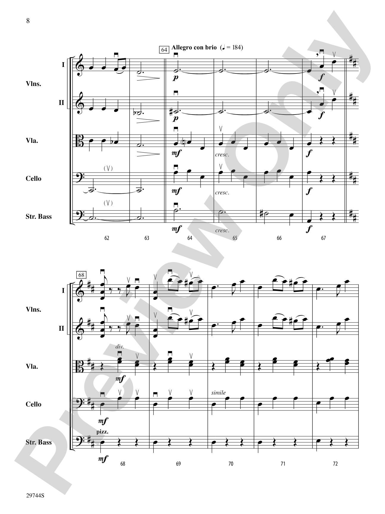 A Southwest Serenade: String Orchestra Conductor Score & Parts