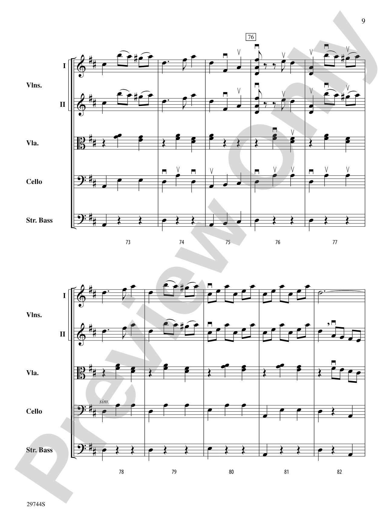A Southwest Serenade: String Orchestra Conductor Score & Parts