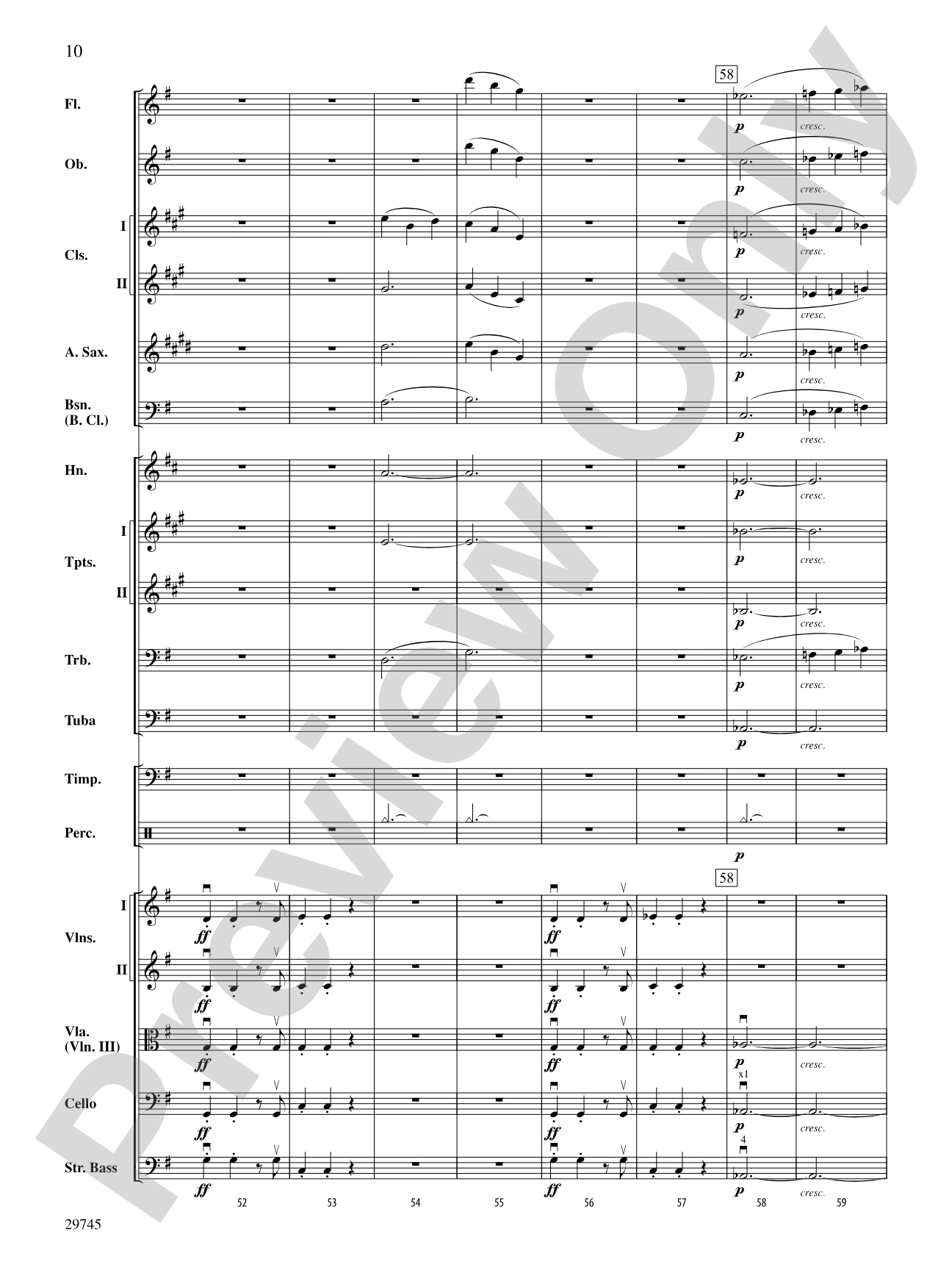 Egmont Overture: Full Orchestra Conductor Score & Parts
