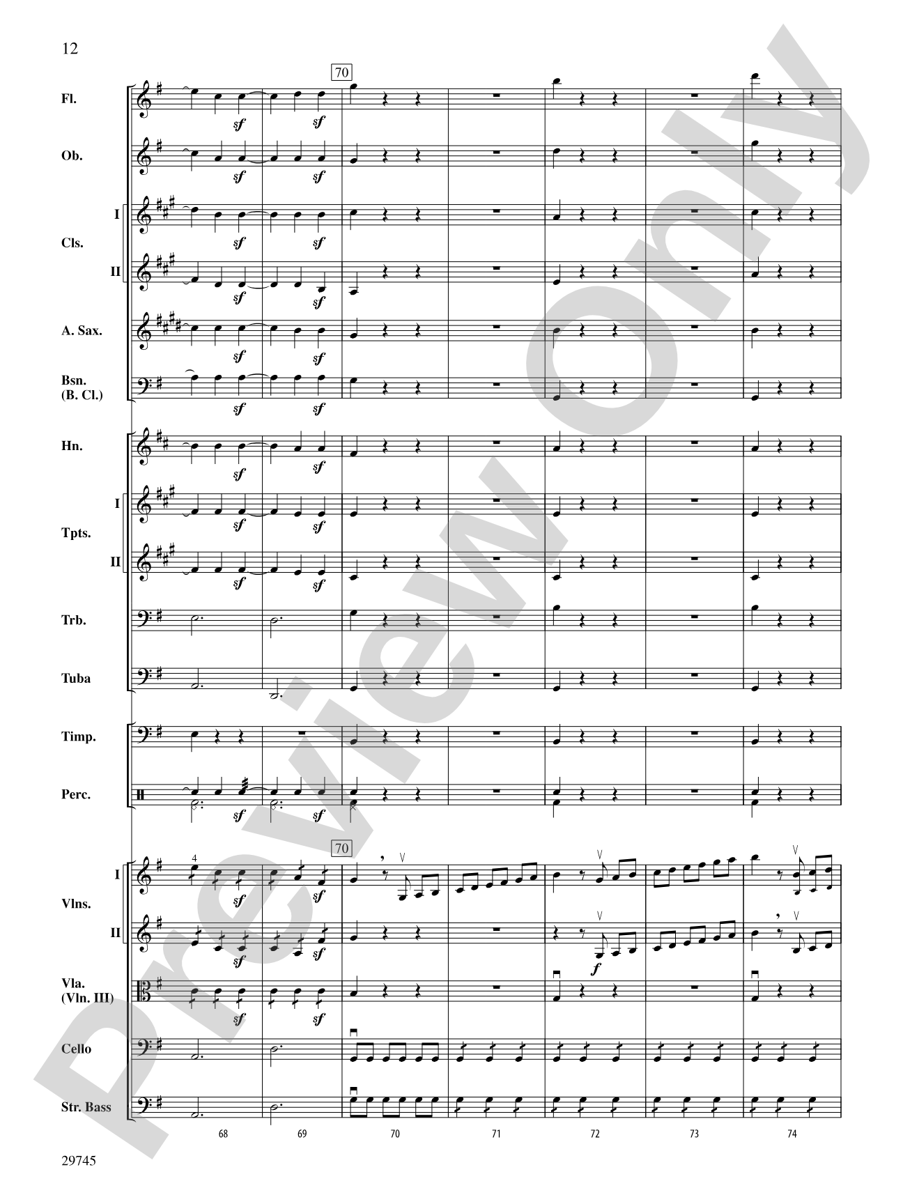 Egmont Overture: Full Orchestra Conductor Score & Parts