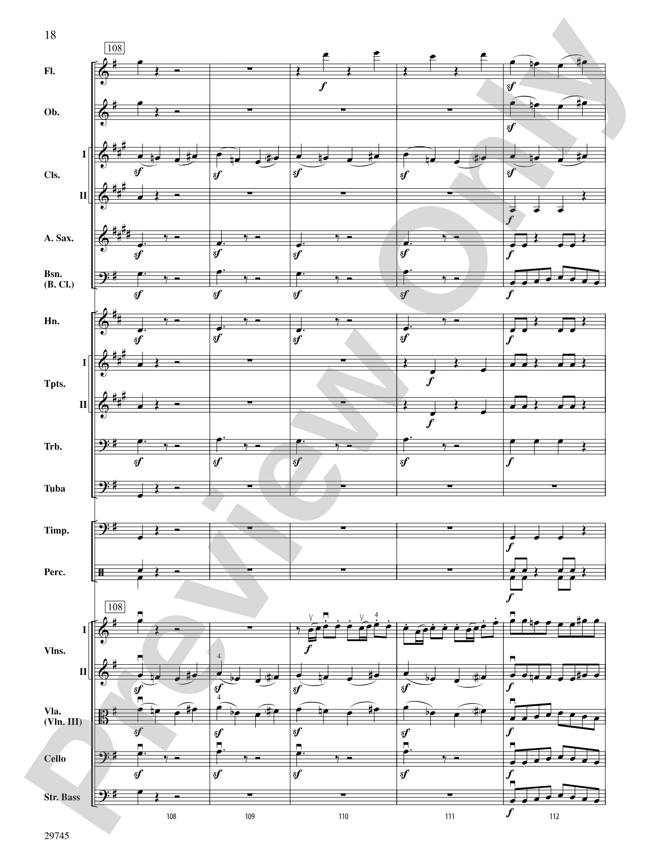 Egmont Overture: Full Orchestra Conductor Score & Parts
