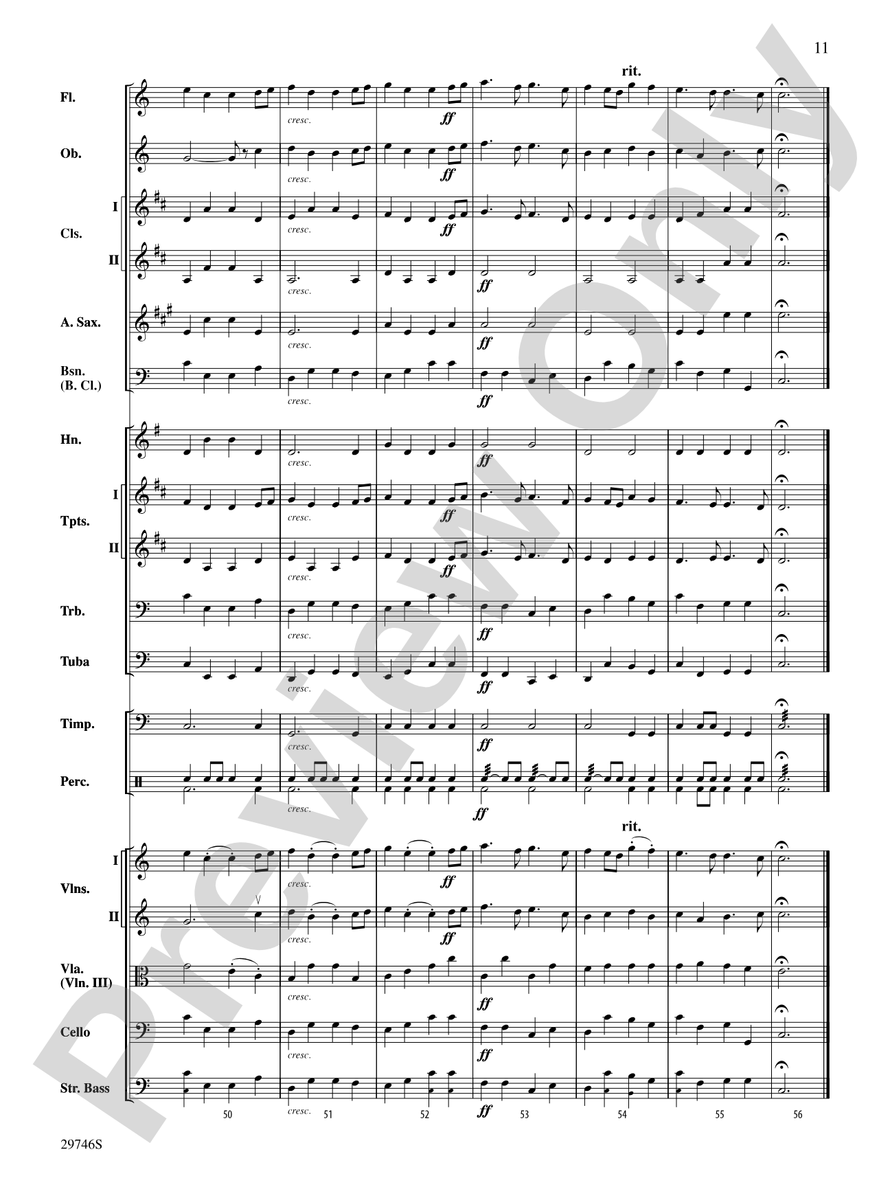 La Rejouissance (from Royal Fireworks Music): Full Orchestra Conductor Score & Parts