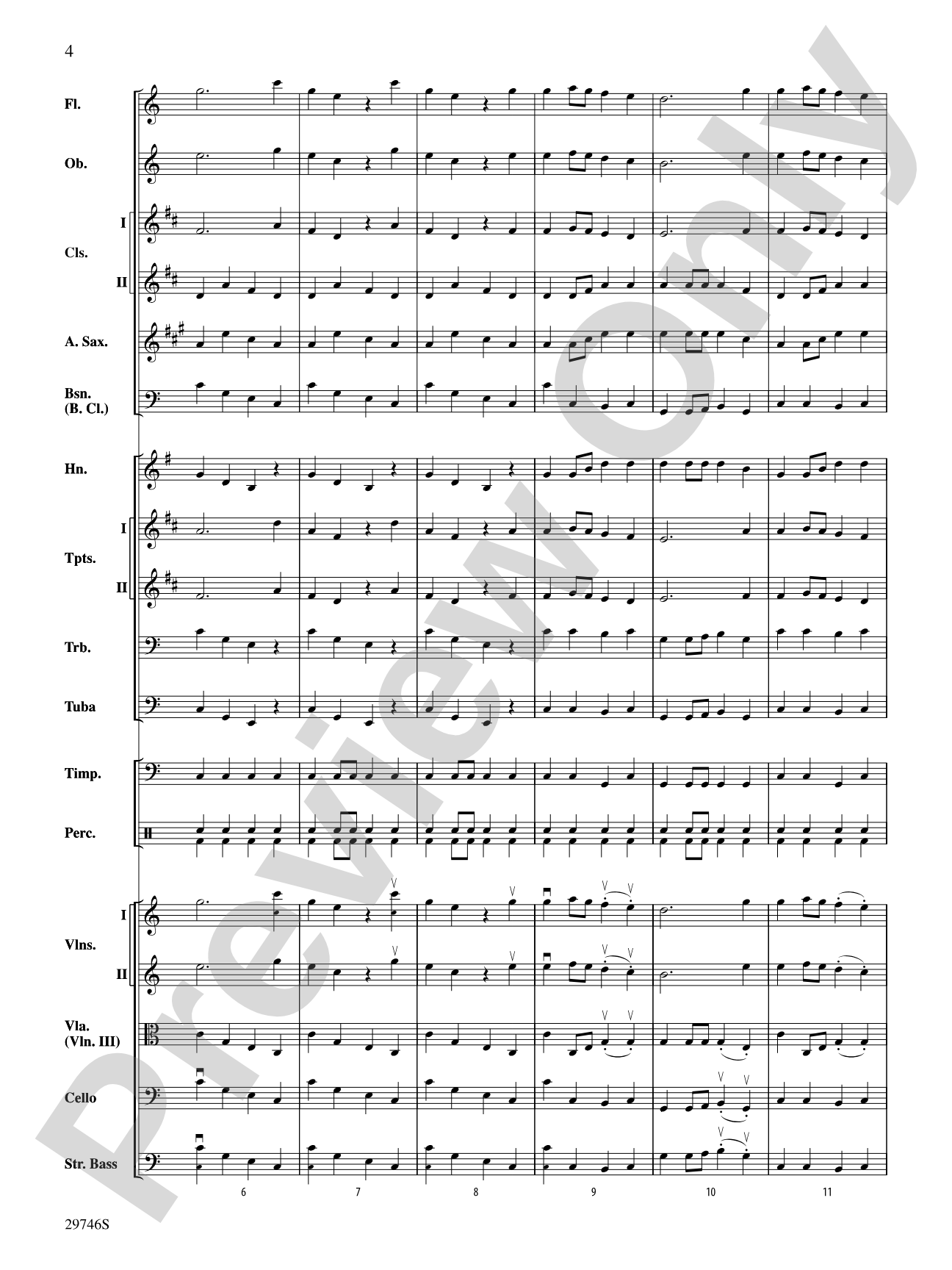 La Rejouissance (from Royal Fireworks Music): Full Orchestra Conductor Score & Parts