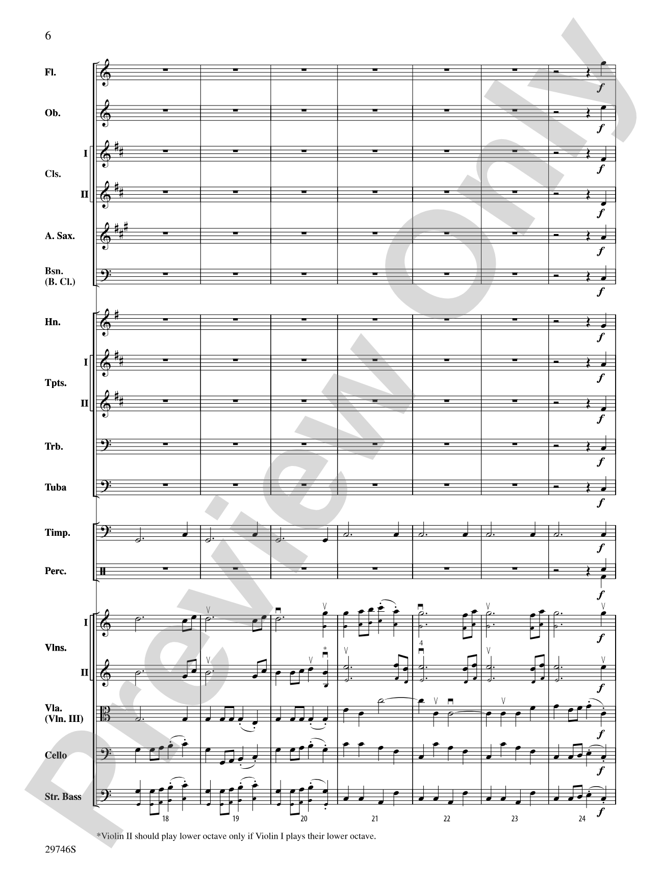 La Rejouissance (from Royal Fireworks Music): Full Orchestra Conductor Score & Parts