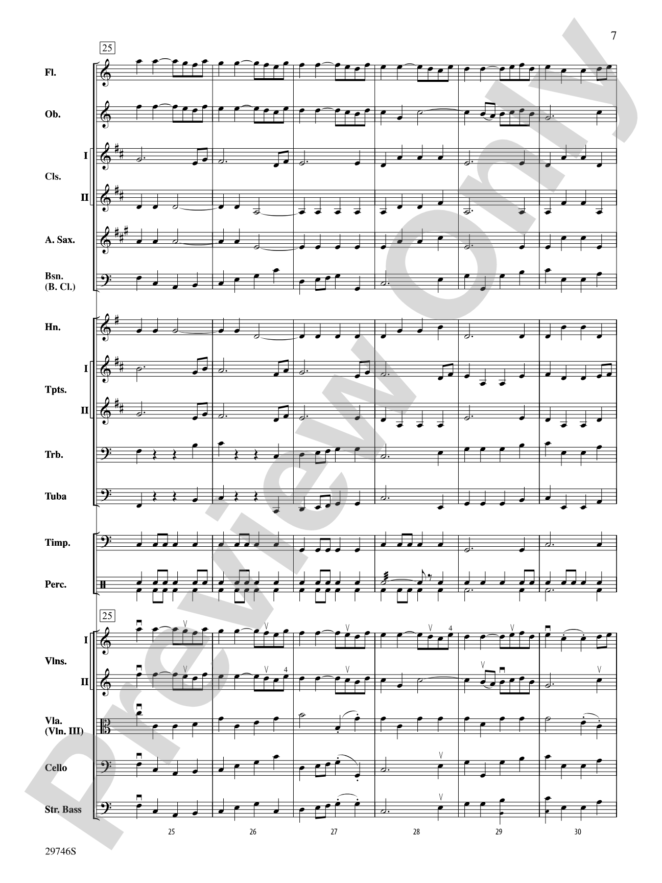 La Rejouissance (from Royal Fireworks Music): Full Orchestra Conductor Score & Parts