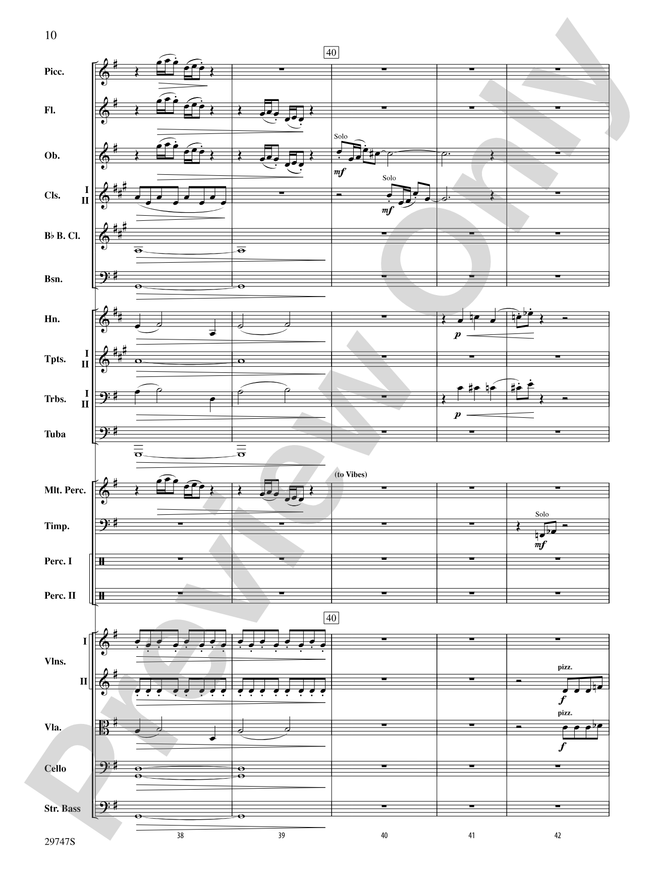 Soliloquy for Orchestra: Full Orchestra Conductor Score & Parts