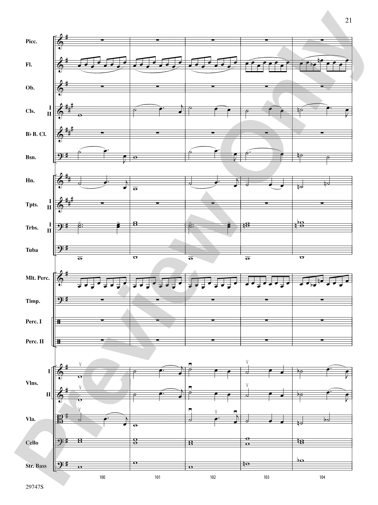 Soliloquy for Orchestra: Full Orchestra Conductor Score & Parts