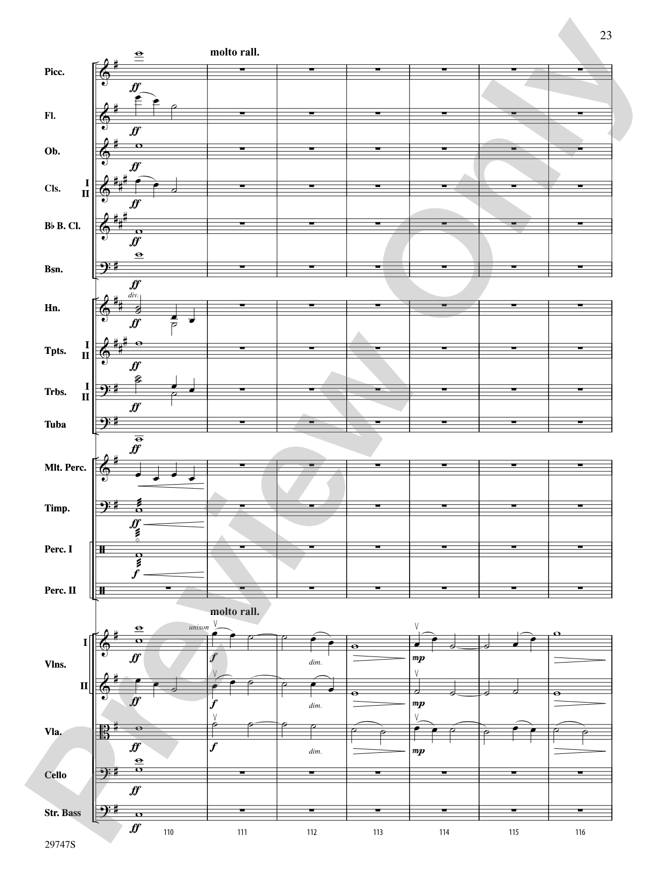 Soliloquy for Orchestra: Full Orchestra Conductor Score & Parts