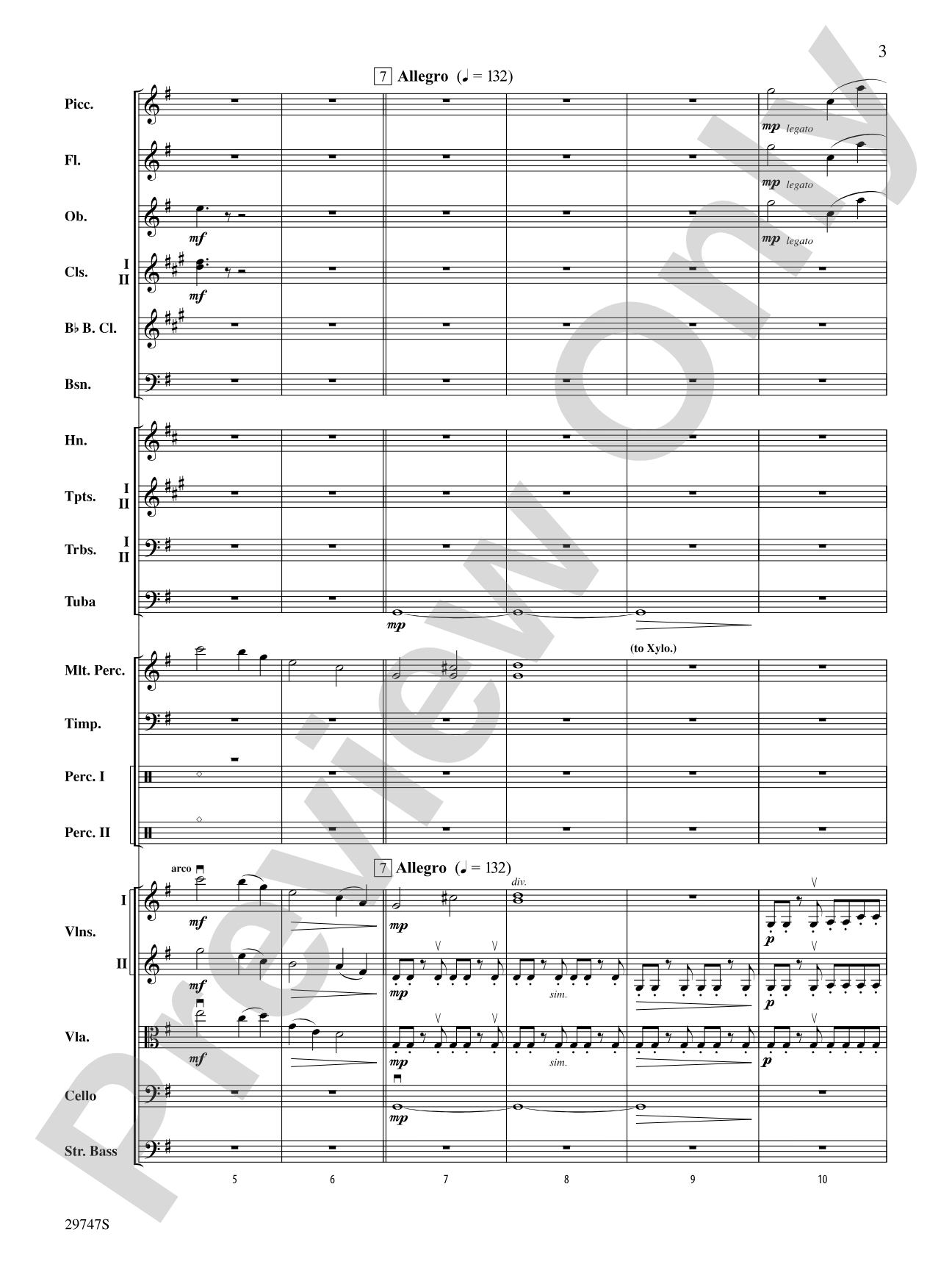 Soliloquy for Orchestra: Full Orchestra Conductor Score & Parts