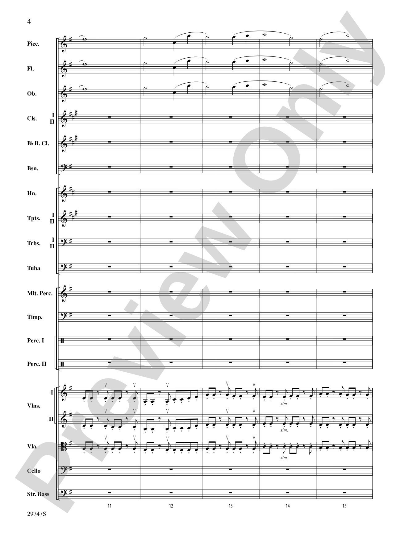 Soliloquy for Orchestra: Full Orchestra Conductor Score & Parts
