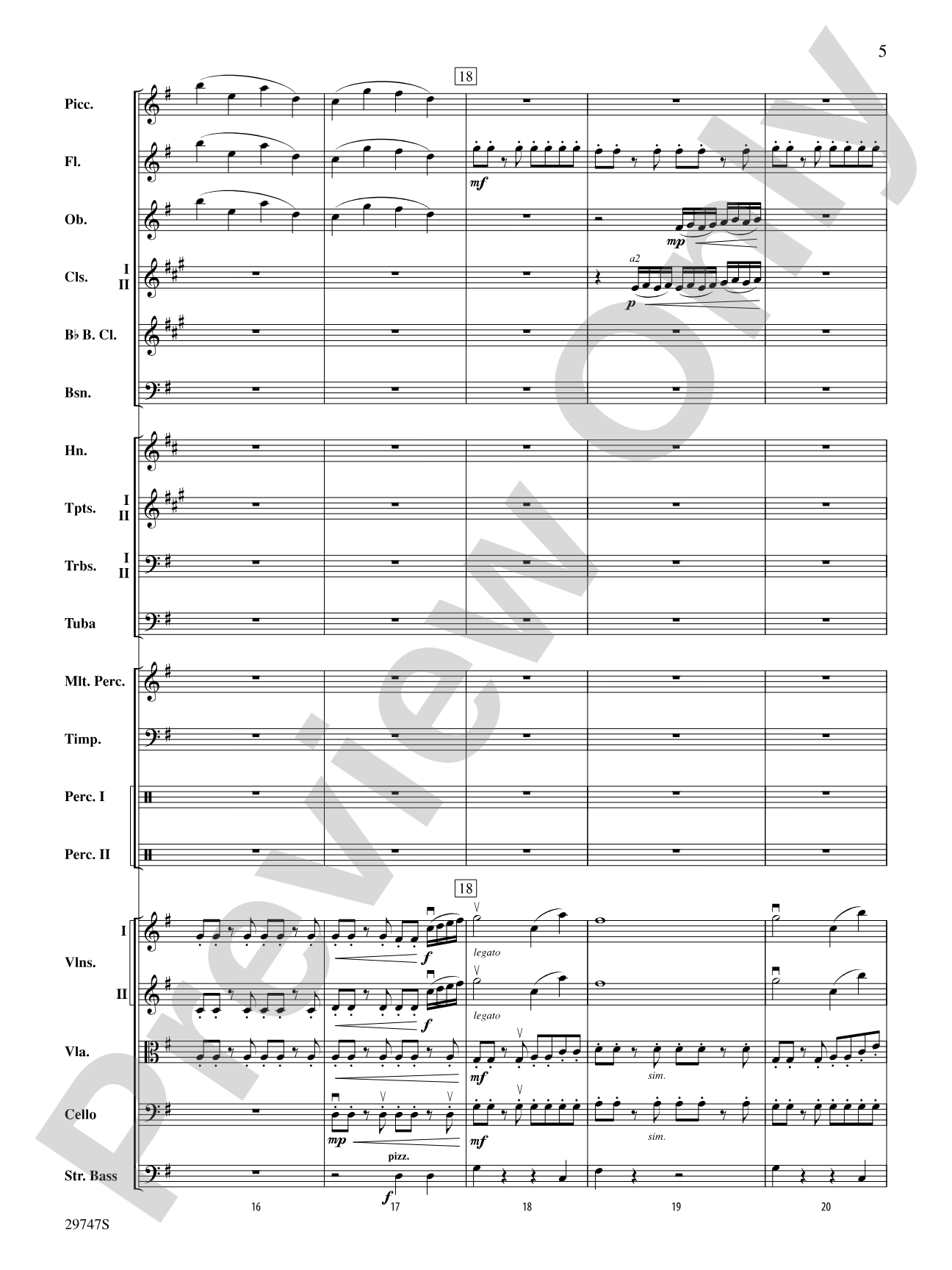 Soliloquy for Orchestra: Full Orchestra Conductor Score & Parts