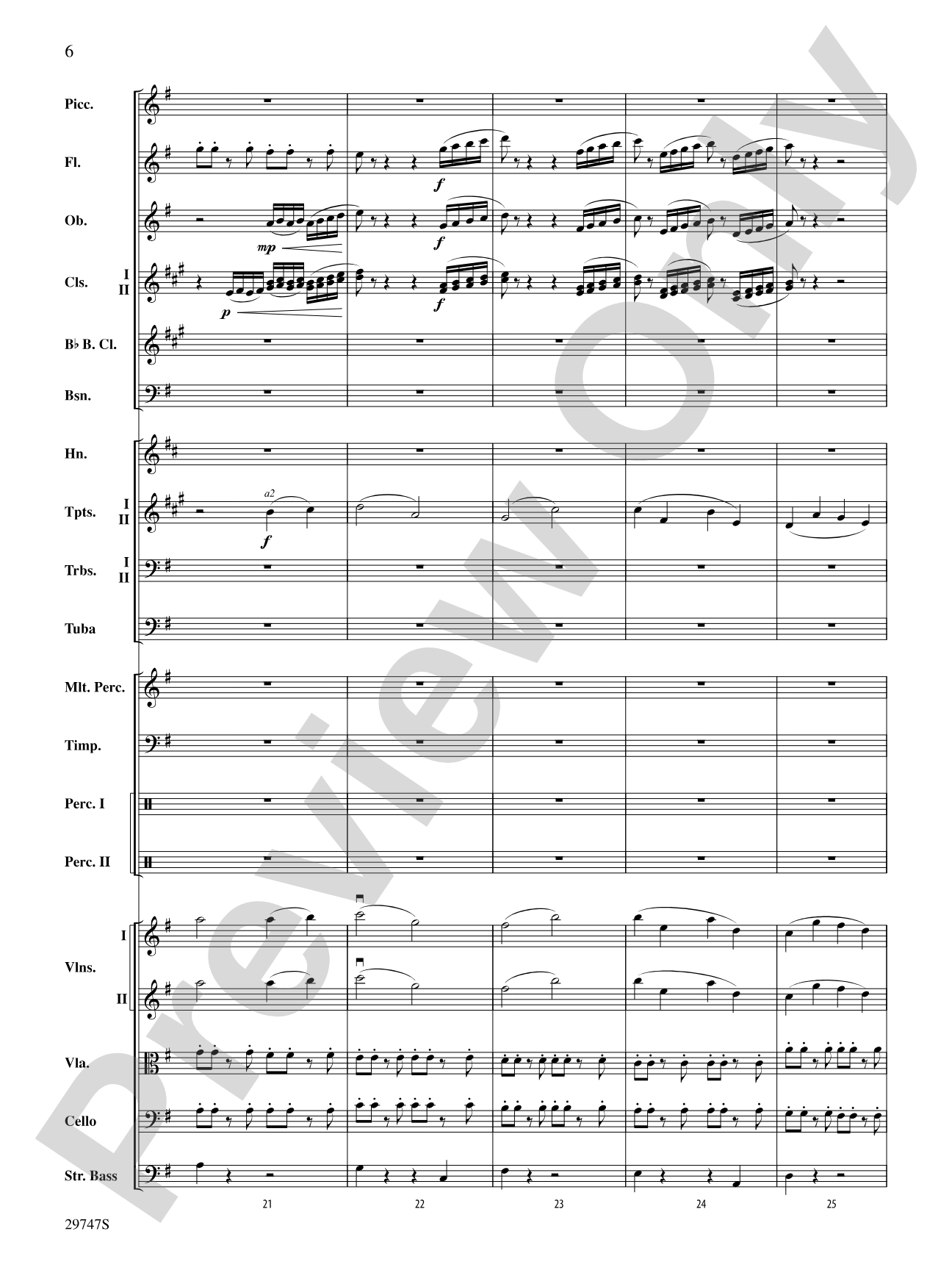 Soliloquy for Orchestra: Full Orchestra Conductor Score & Parts