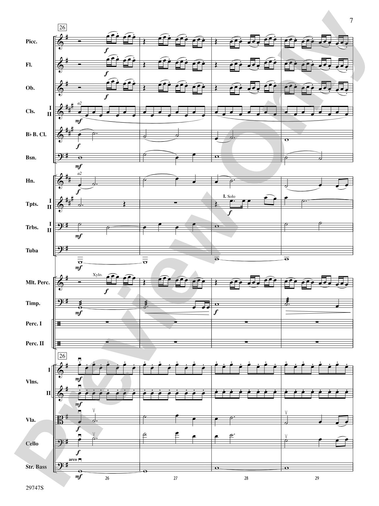 Soliloquy for Orchestra: Full Orchestra Conductor Score & Parts