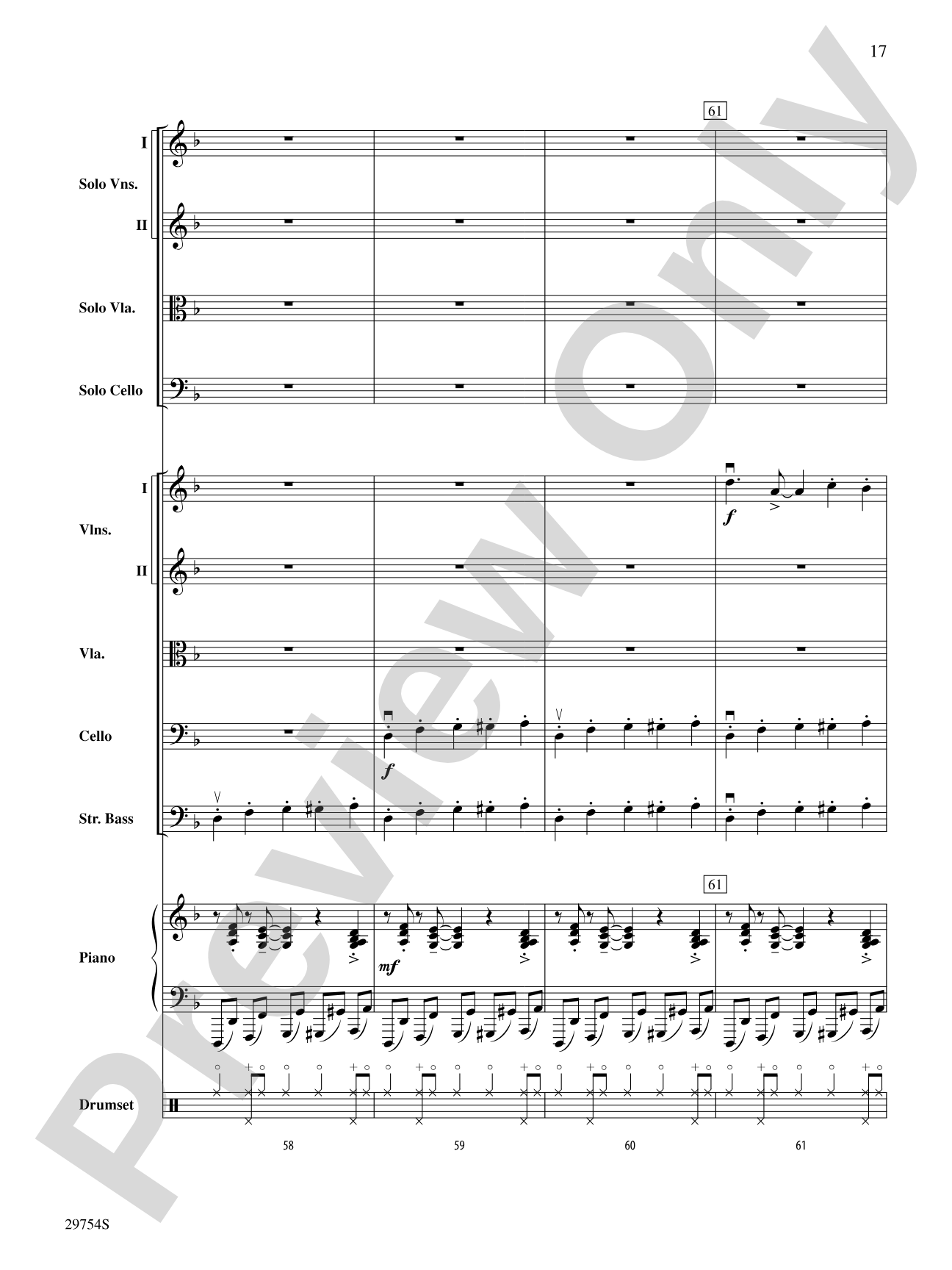Five Ukrainians in a Bell Tower (Ukrainian Bell Carol): String Orchestra Conductor Score & Parts