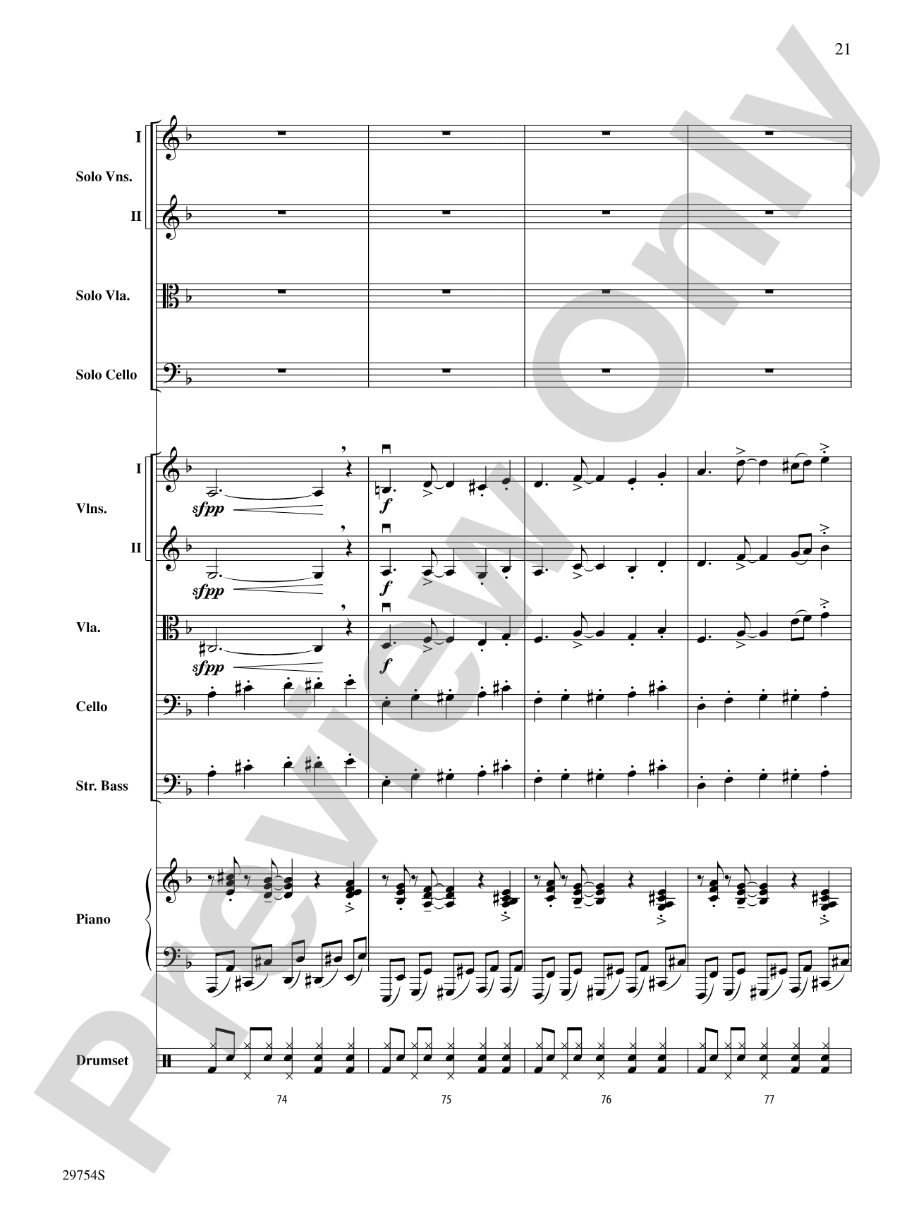 Five Ukrainians in a Bell Tower (Ukrainian Bell Carol): String Orchestra Conductor Score & Parts