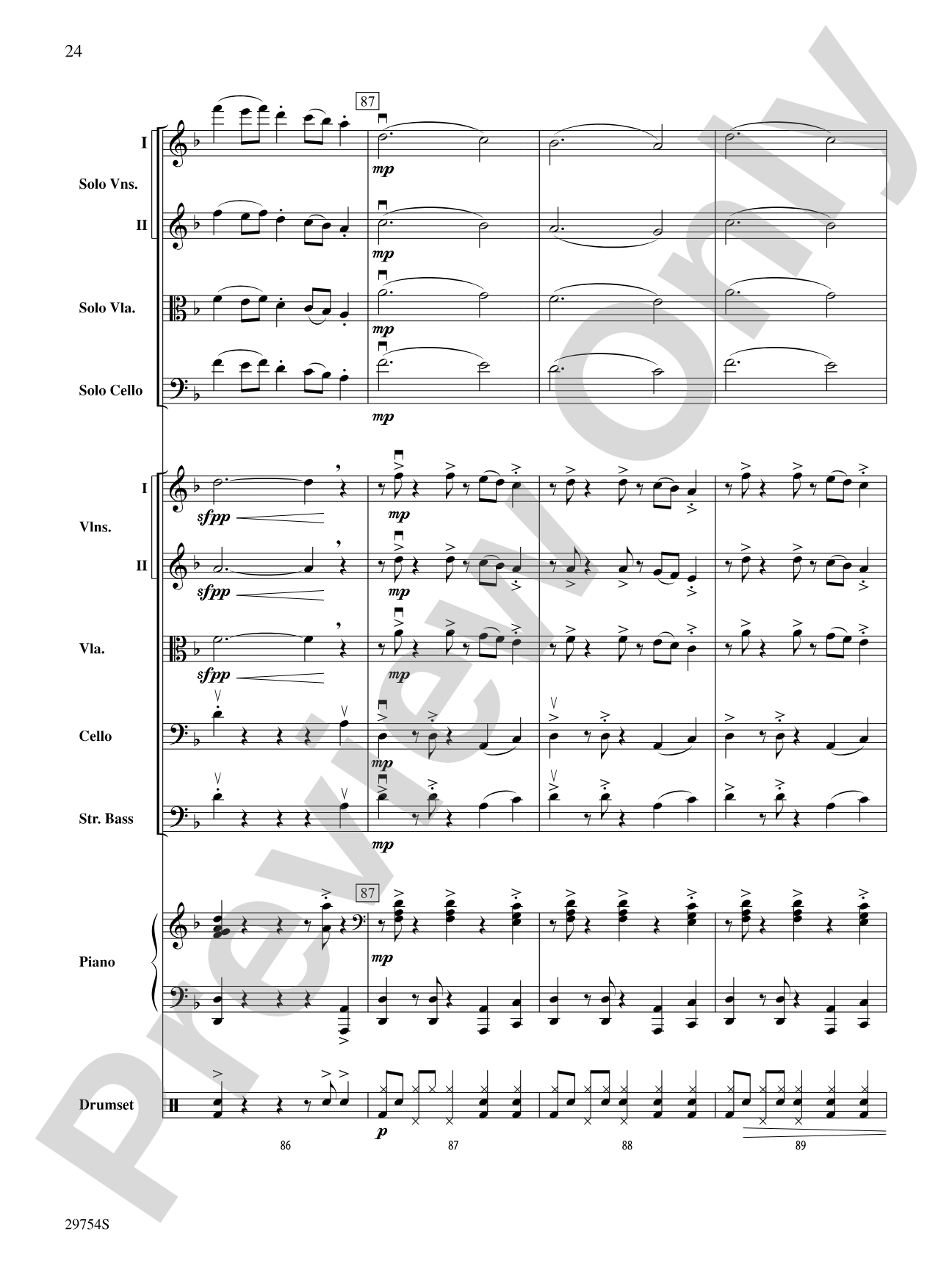 Five Ukrainians in a Bell Tower (Ukrainian Bell Carol): String Orchestra Conductor Score & Parts