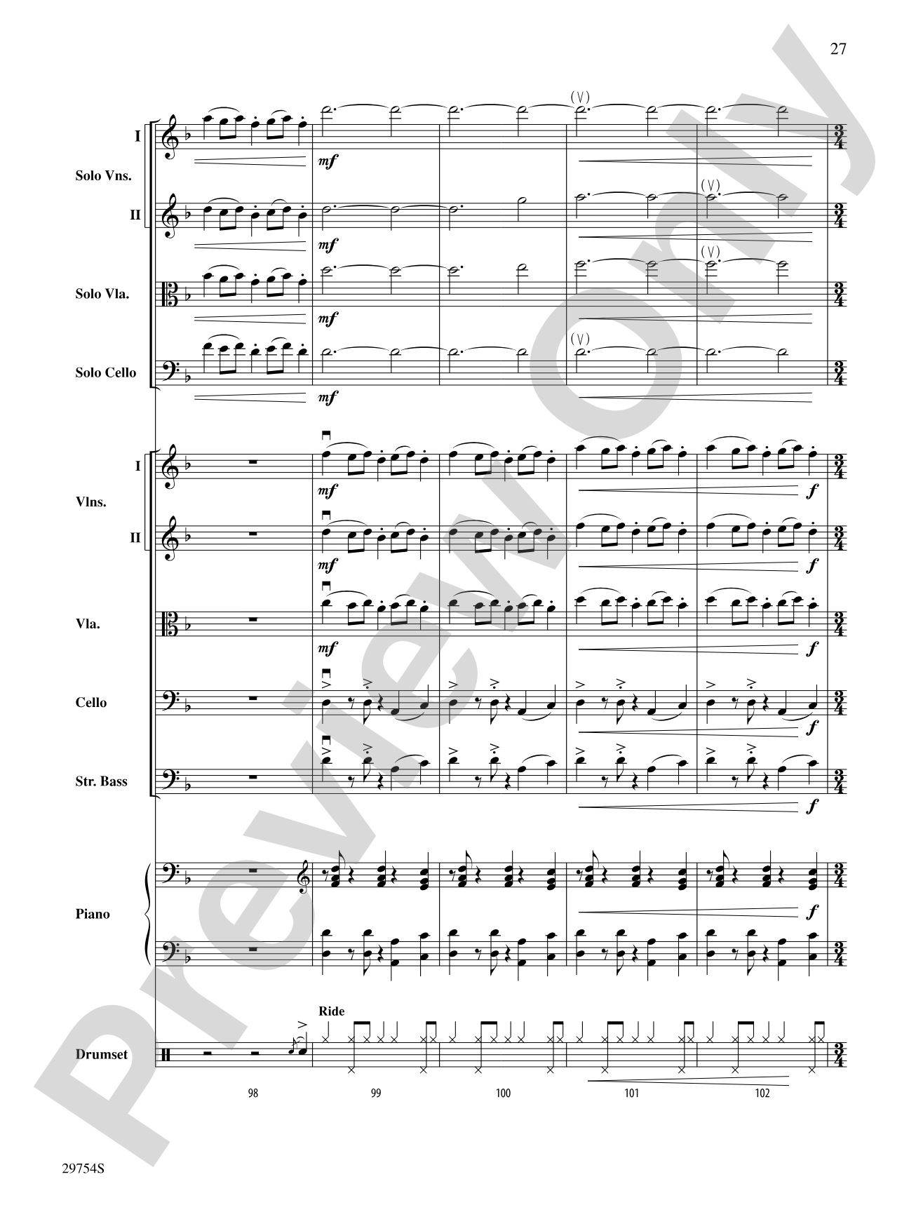 Five Ukrainians in a Bell Tower (Ukrainian Bell Carol): String Orchestra Conductor Score & Parts