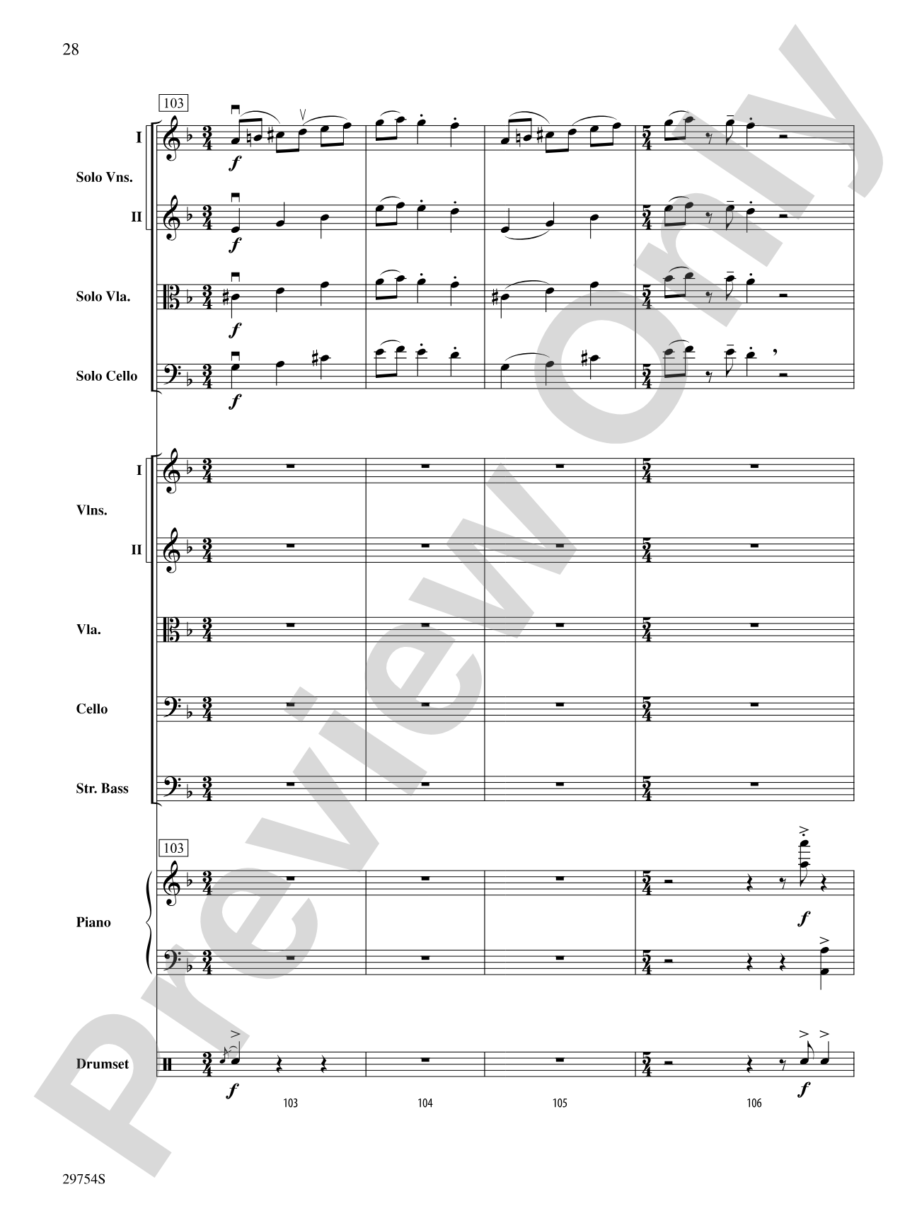 Five Ukrainians in a Bell Tower (Ukrainian Bell Carol): String Orchestra Conductor Score & Parts