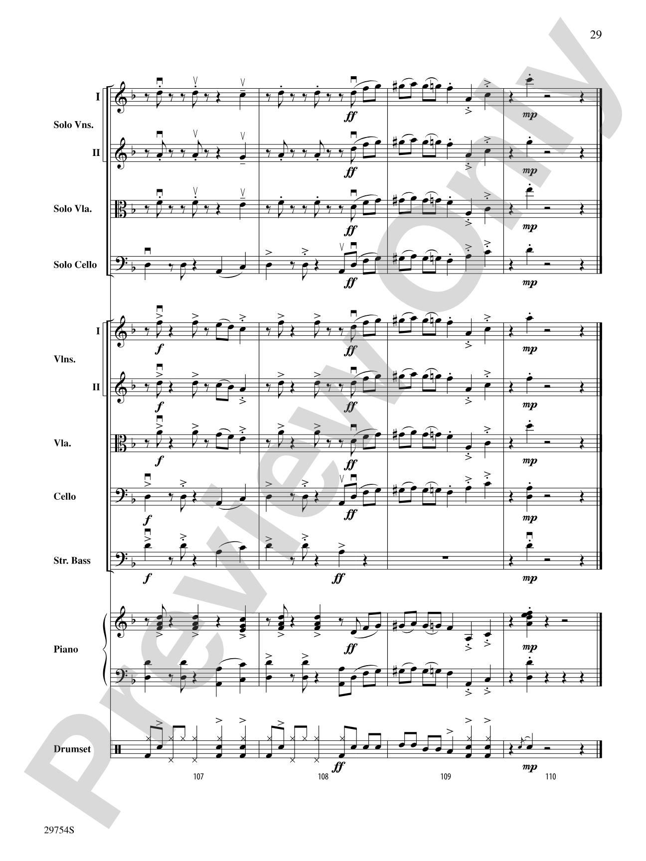 Five Ukrainians in a Bell Tower (Ukrainian Bell Carol): String Orchestra Conductor Score & Parts