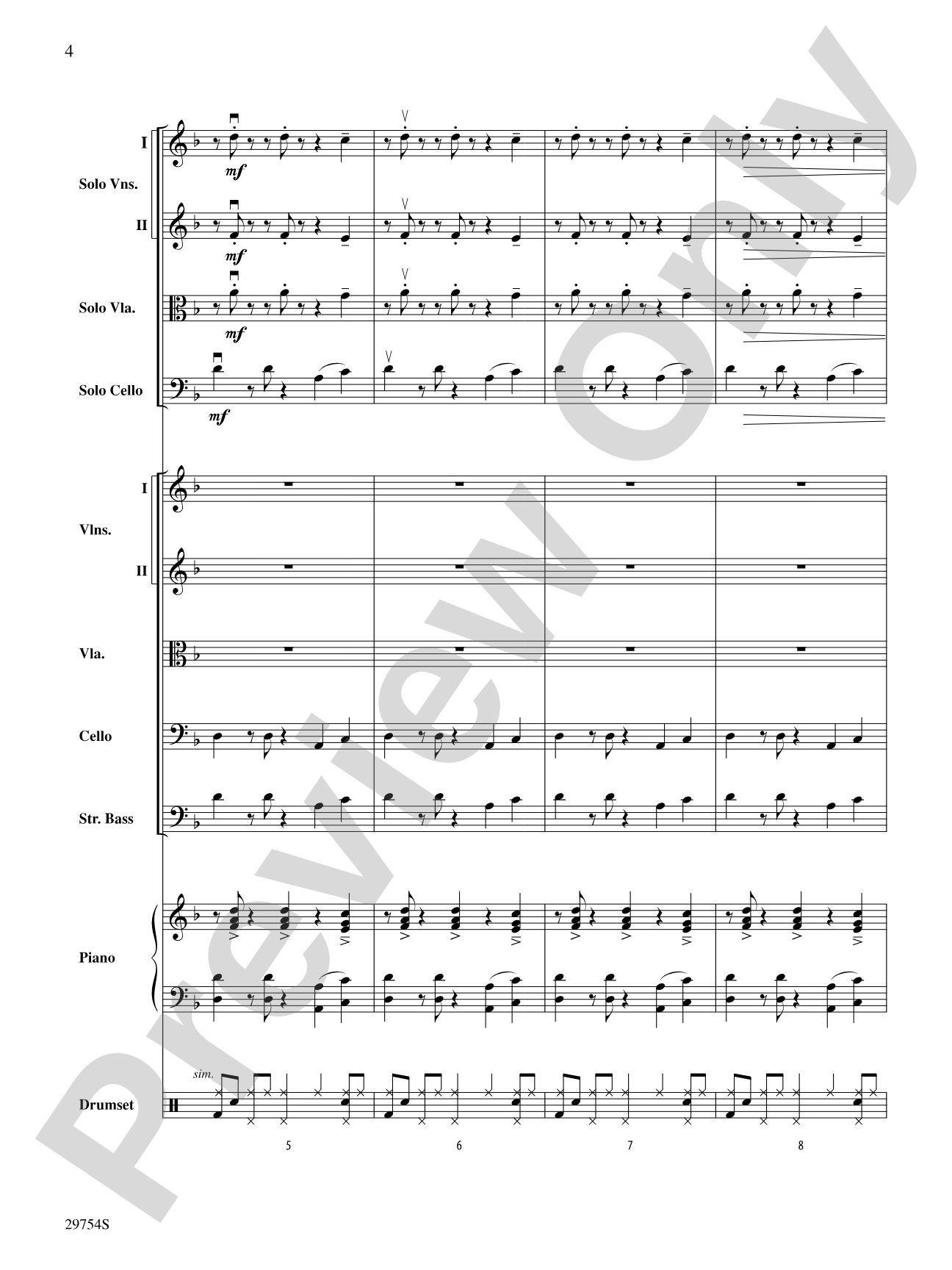 Five Ukrainians in a Bell Tower (Ukrainian Bell Carol): String Orchestra Conductor Score & Parts