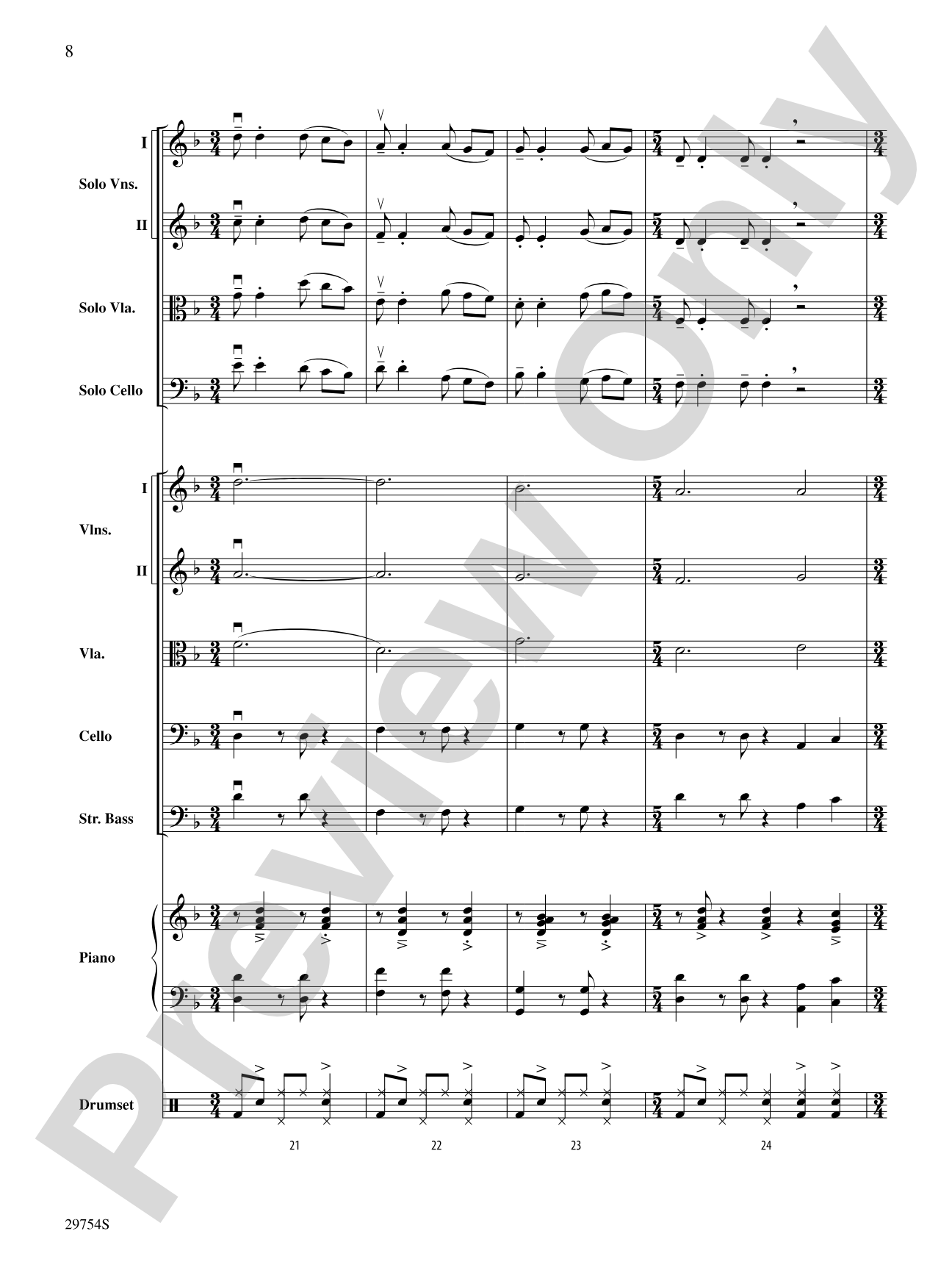 Five Ukrainians in a Bell Tower (Ukrainian Bell Carol): String Orchestra Conductor Score & Parts