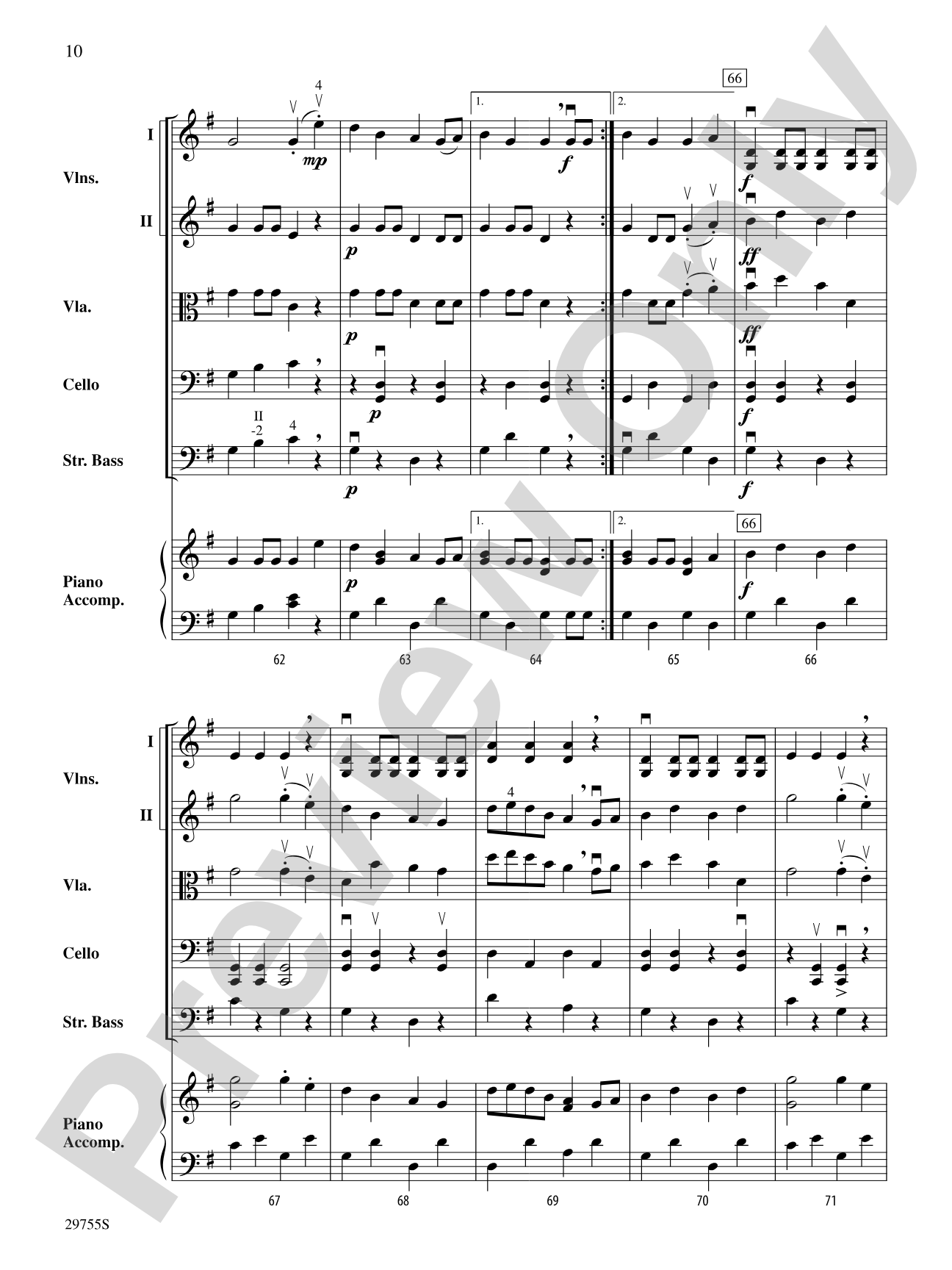 Shamrock Polkas: String Orchestra Conductor Score & Parts