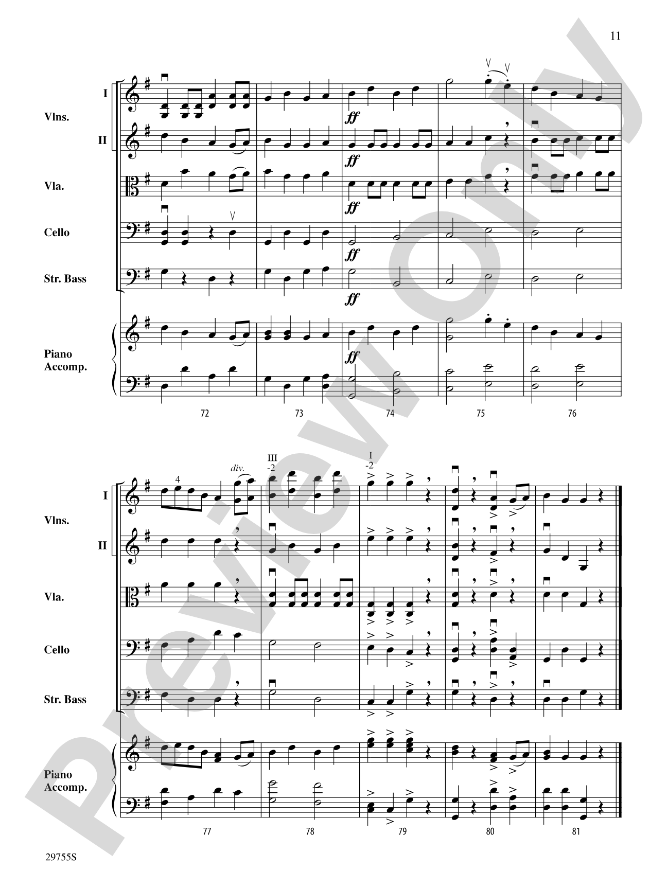 Shamrock Polkas: String Orchestra Conductor Score & Parts