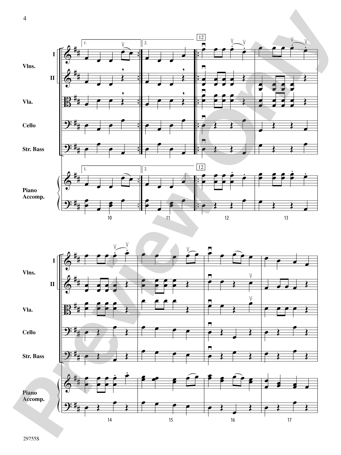 Shamrock Polkas: String Orchestra Conductor Score & Parts