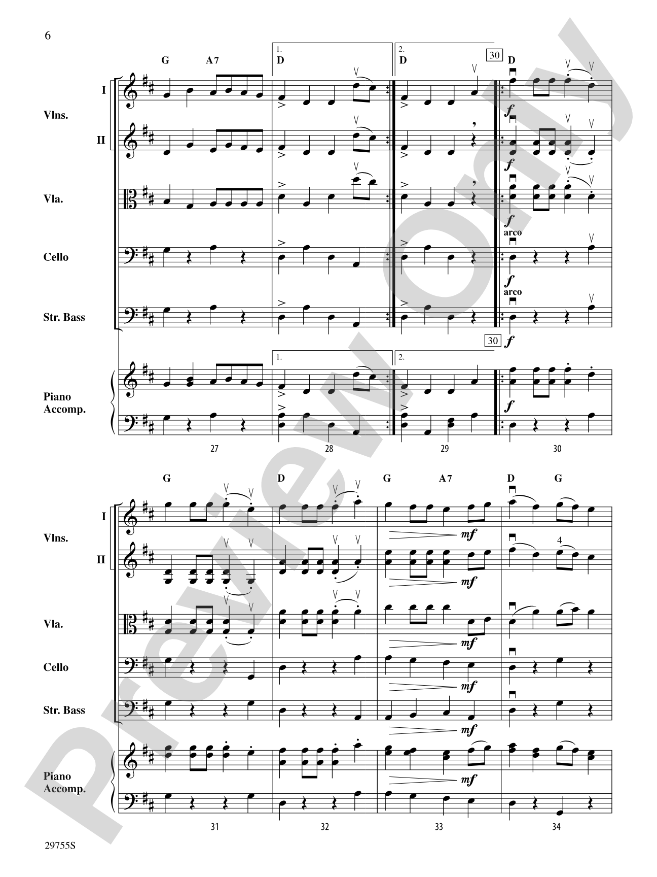 Shamrock Polkas: String Orchestra Conductor Score & Parts