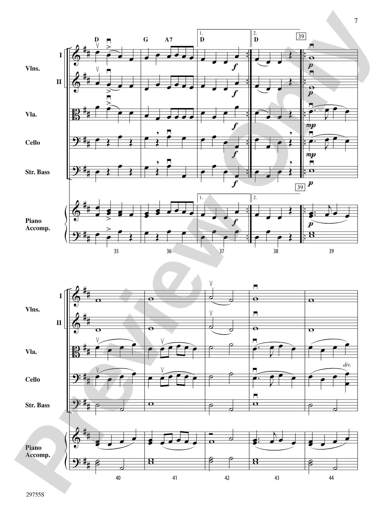 Shamrock Polkas: String Orchestra Conductor Score & Parts