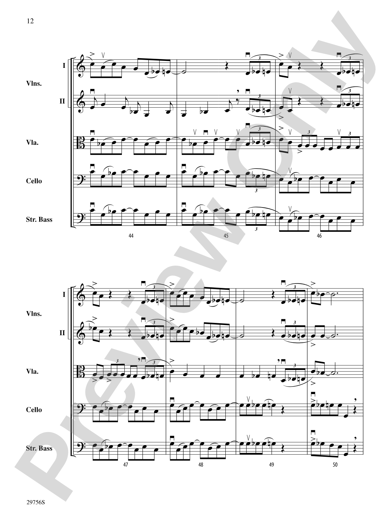 Hotter Than Blues: String Orchestra Conductor Score & Parts