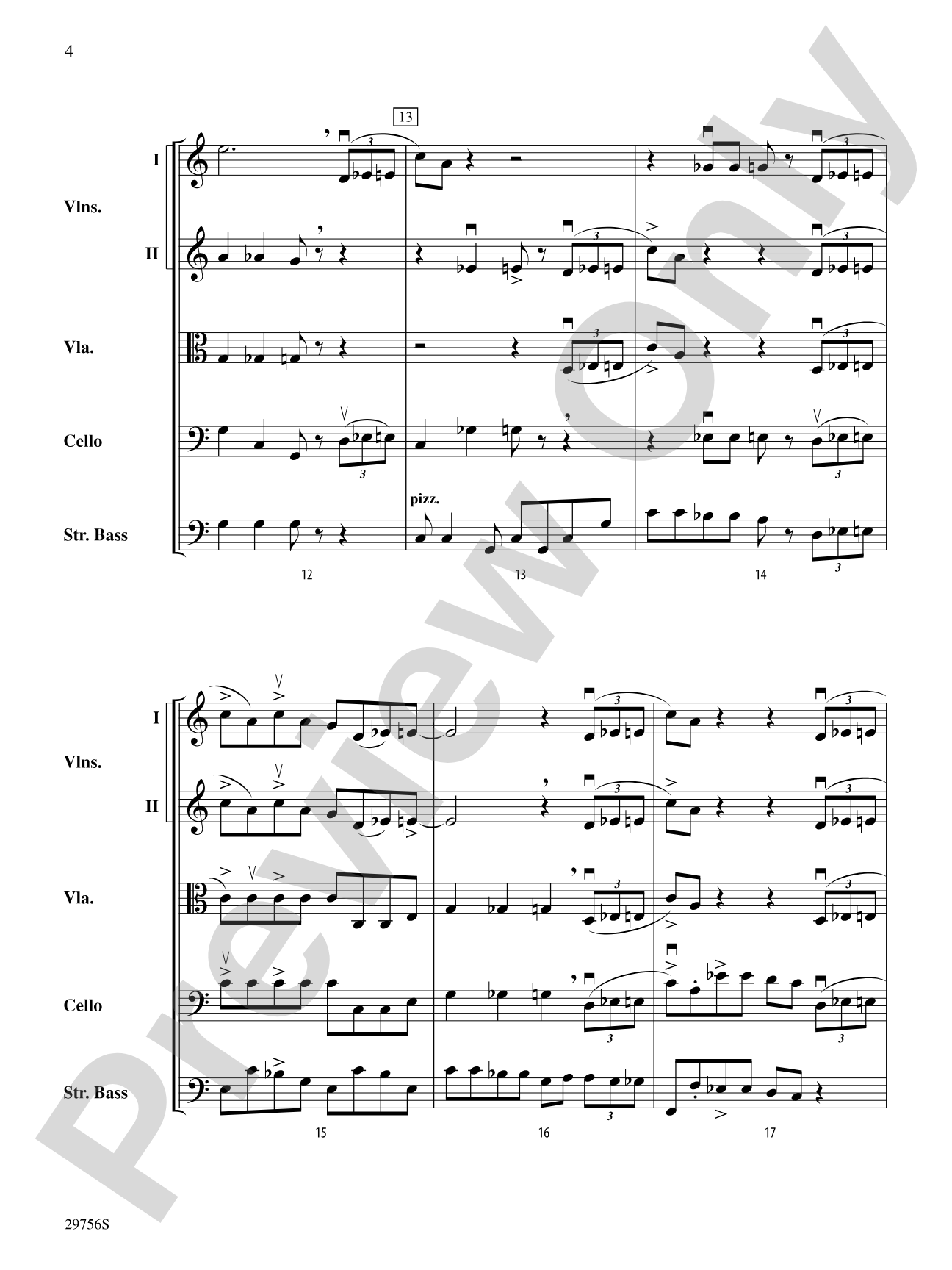 Hotter Than Blues: String Orchestra Conductor Score & Parts