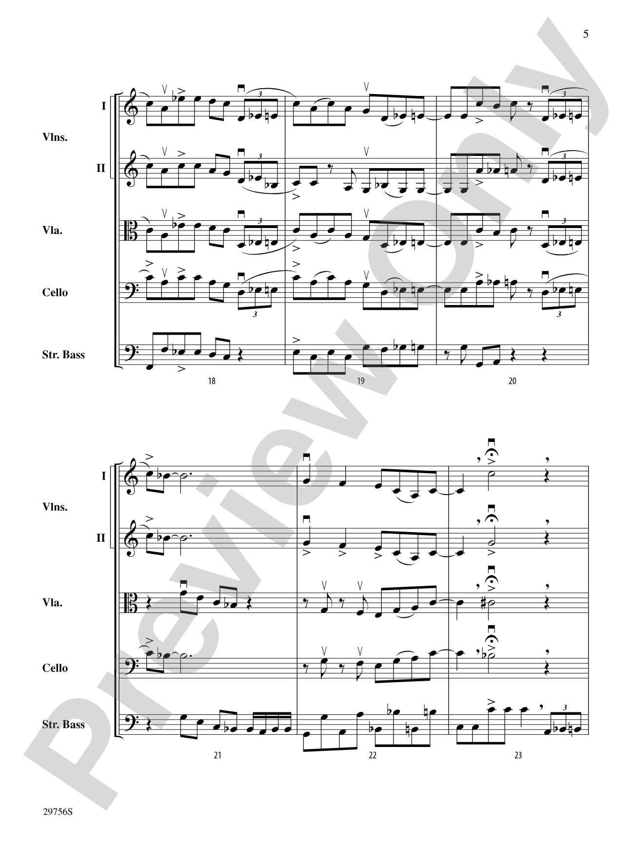 Hotter Than Blues: String Orchestra Conductor Score & Parts
