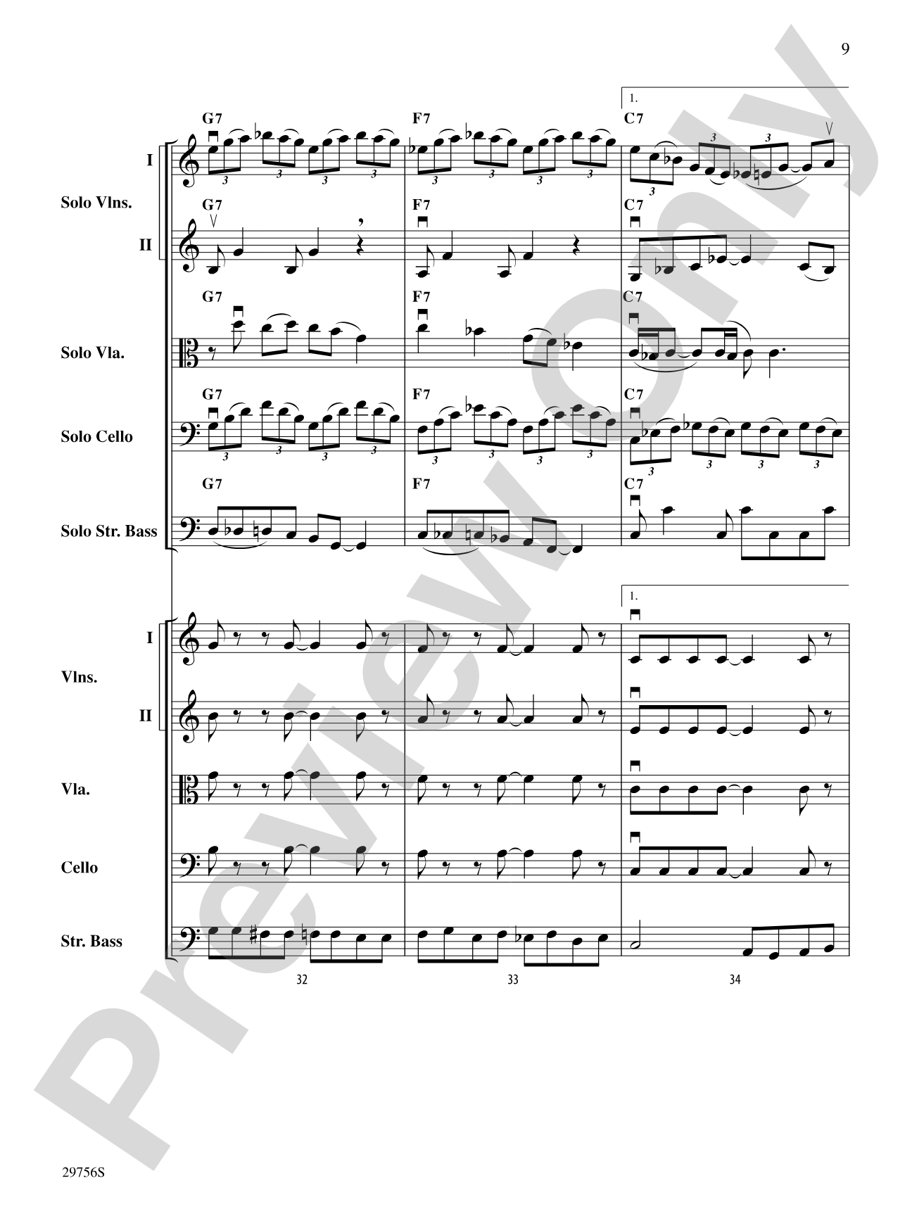 Hotter Than Blues: String Orchestra Conductor Score & Parts