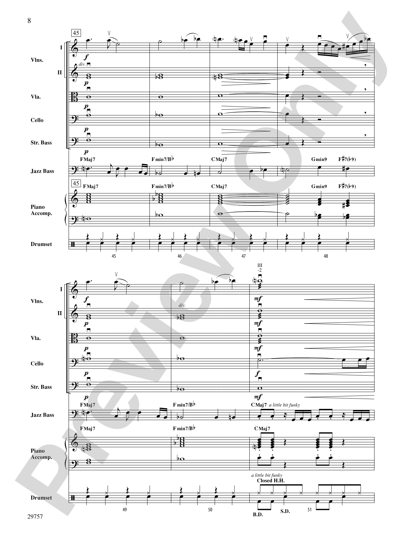 Sunday Song: String Orchestra Conductor Score & Parts