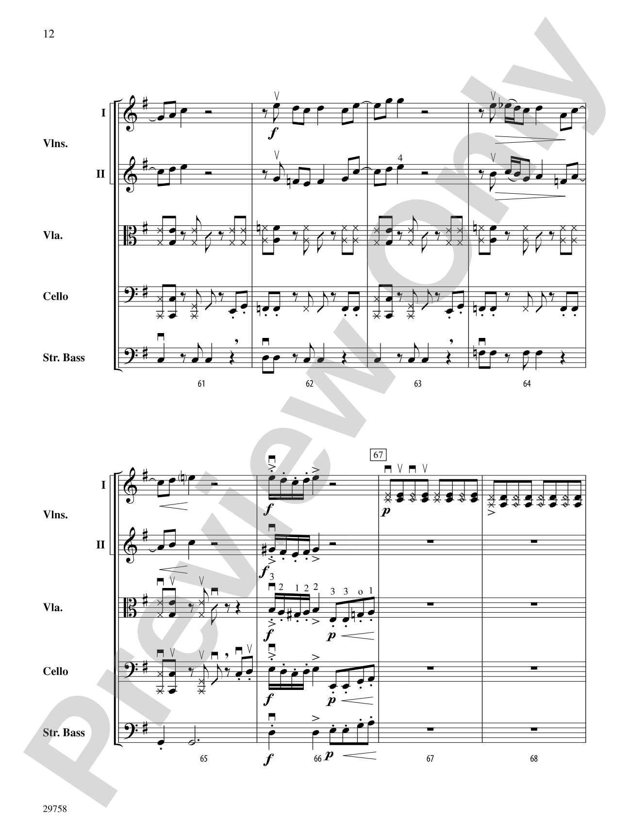Chopagroove: String Orchestra Conductor Score & Parts