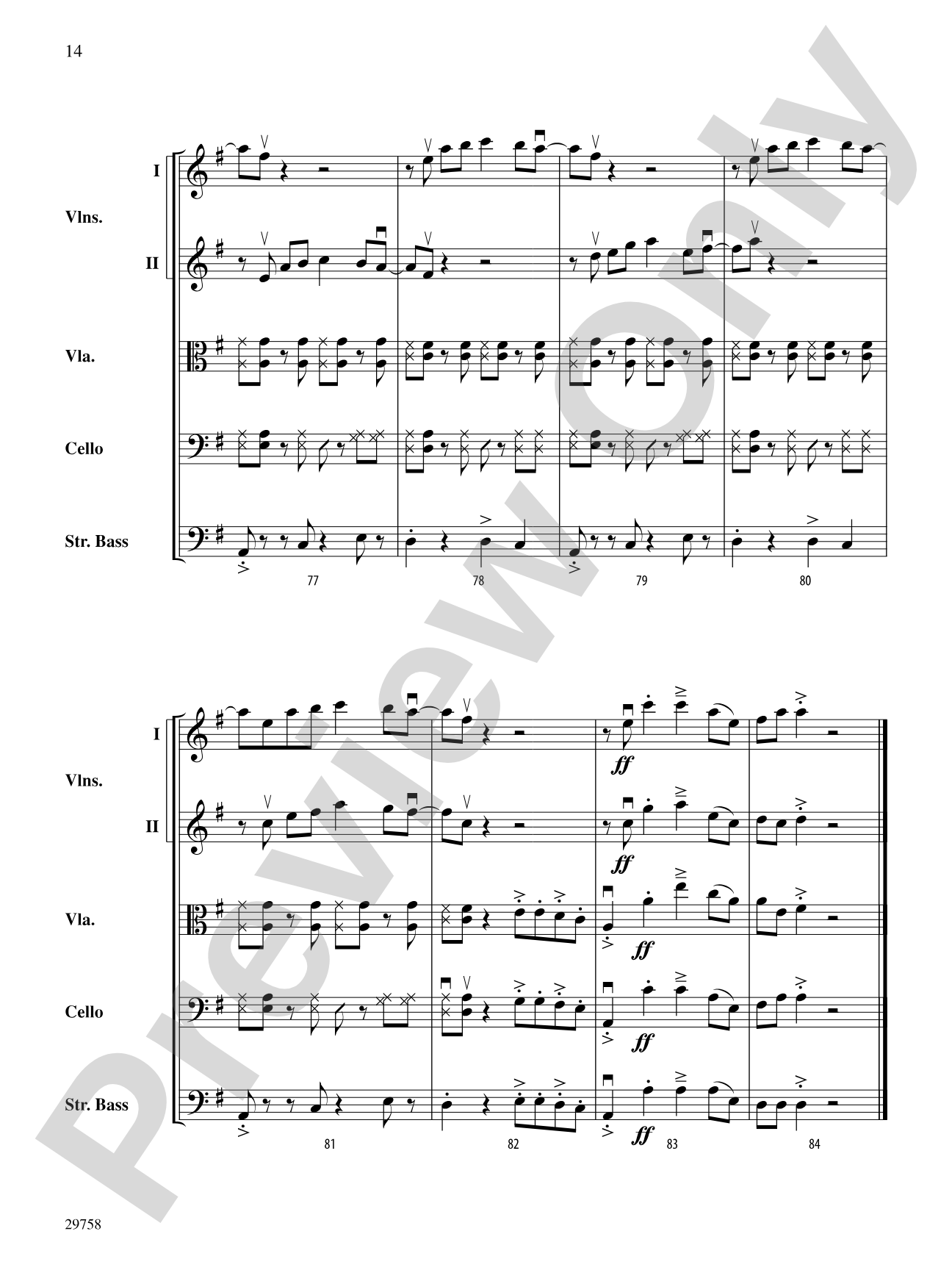 Chopagroove: String Orchestra Conductor Score & Parts