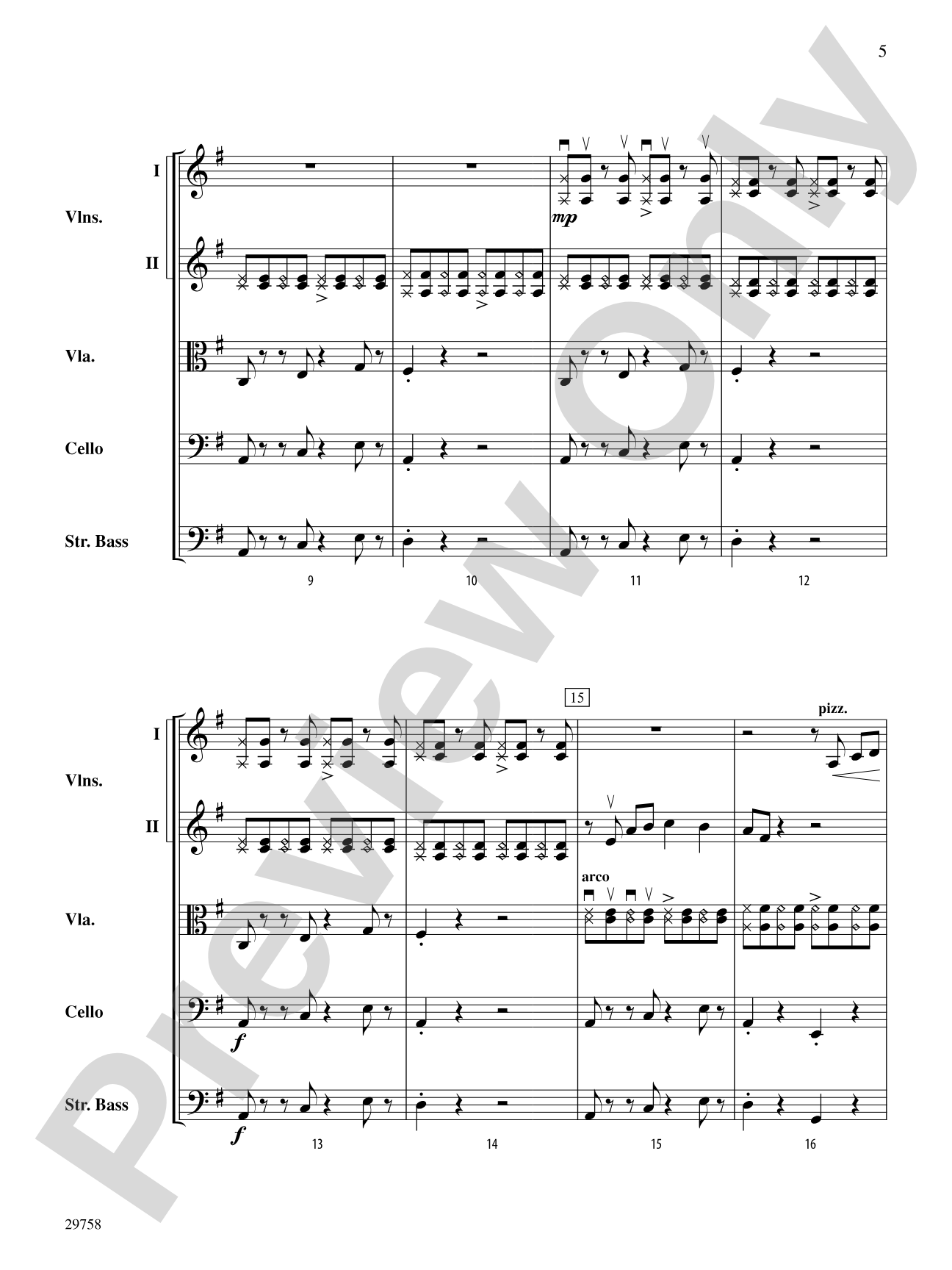 Chopagroove: String Orchestra Conductor Score & Parts