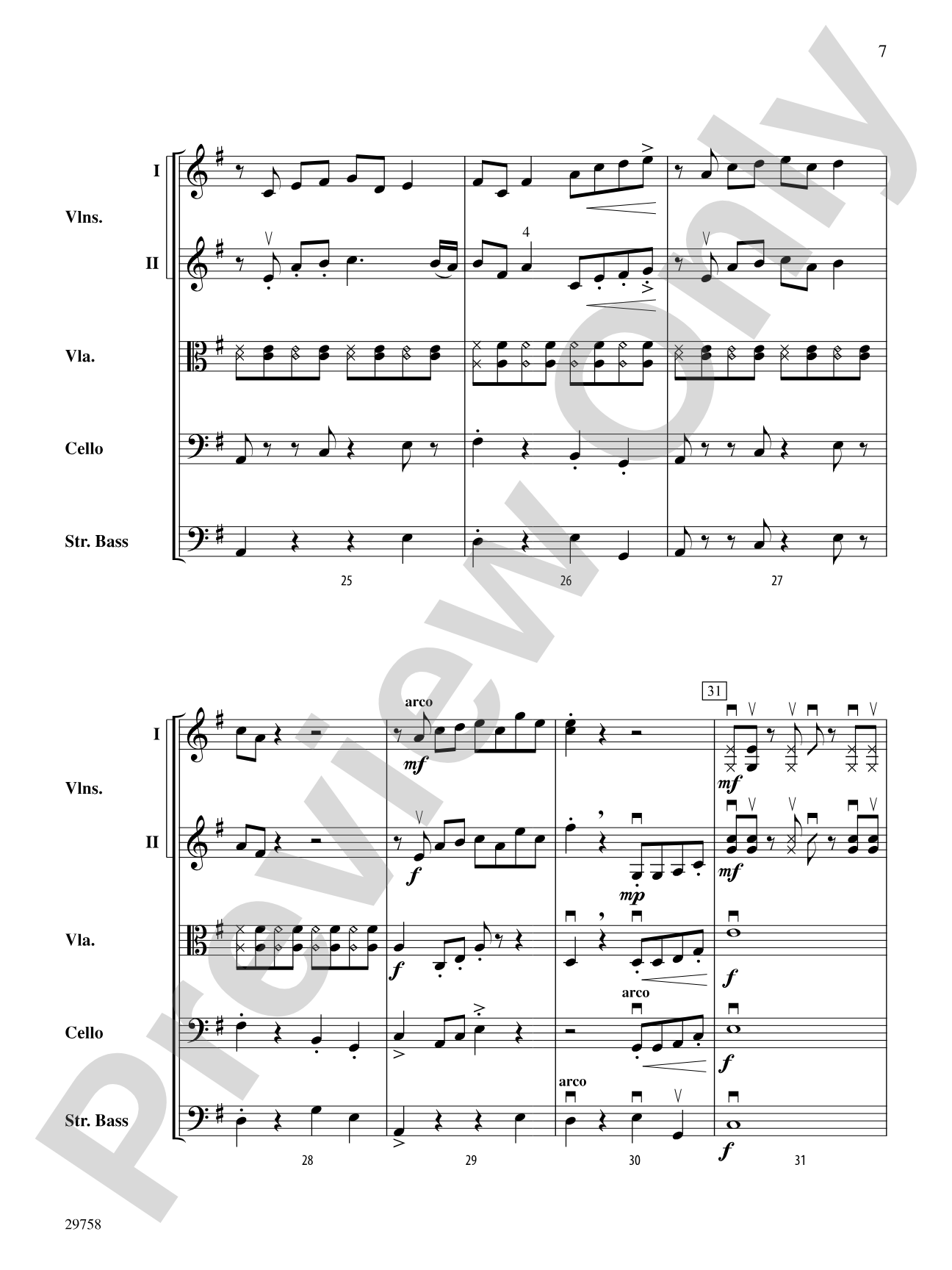 Chopagroove: String Orchestra Conductor Score & Parts